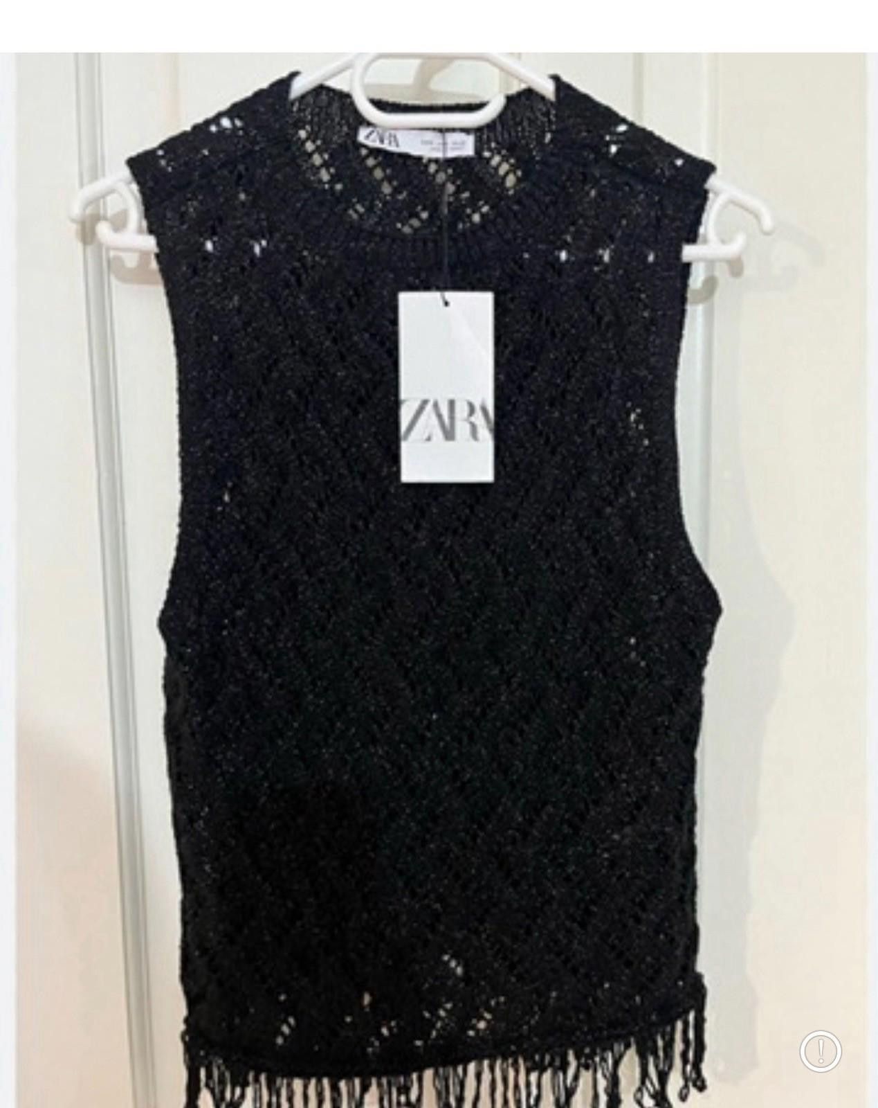 Zara ZARA Soft Vest with Metalic thread ,Size M Size M / US 6-8 / IT 42-44 - 2 Thumbnail