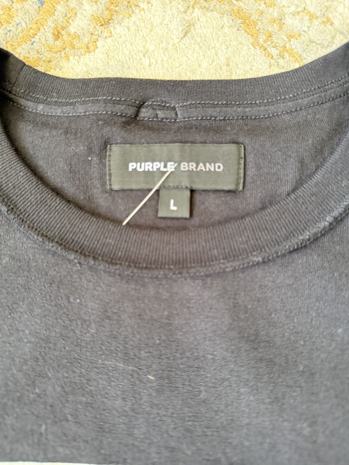 Purple Brand Purple brand logo black tee Size US L / EU 52-54 / 3 - 2 Thumbnail