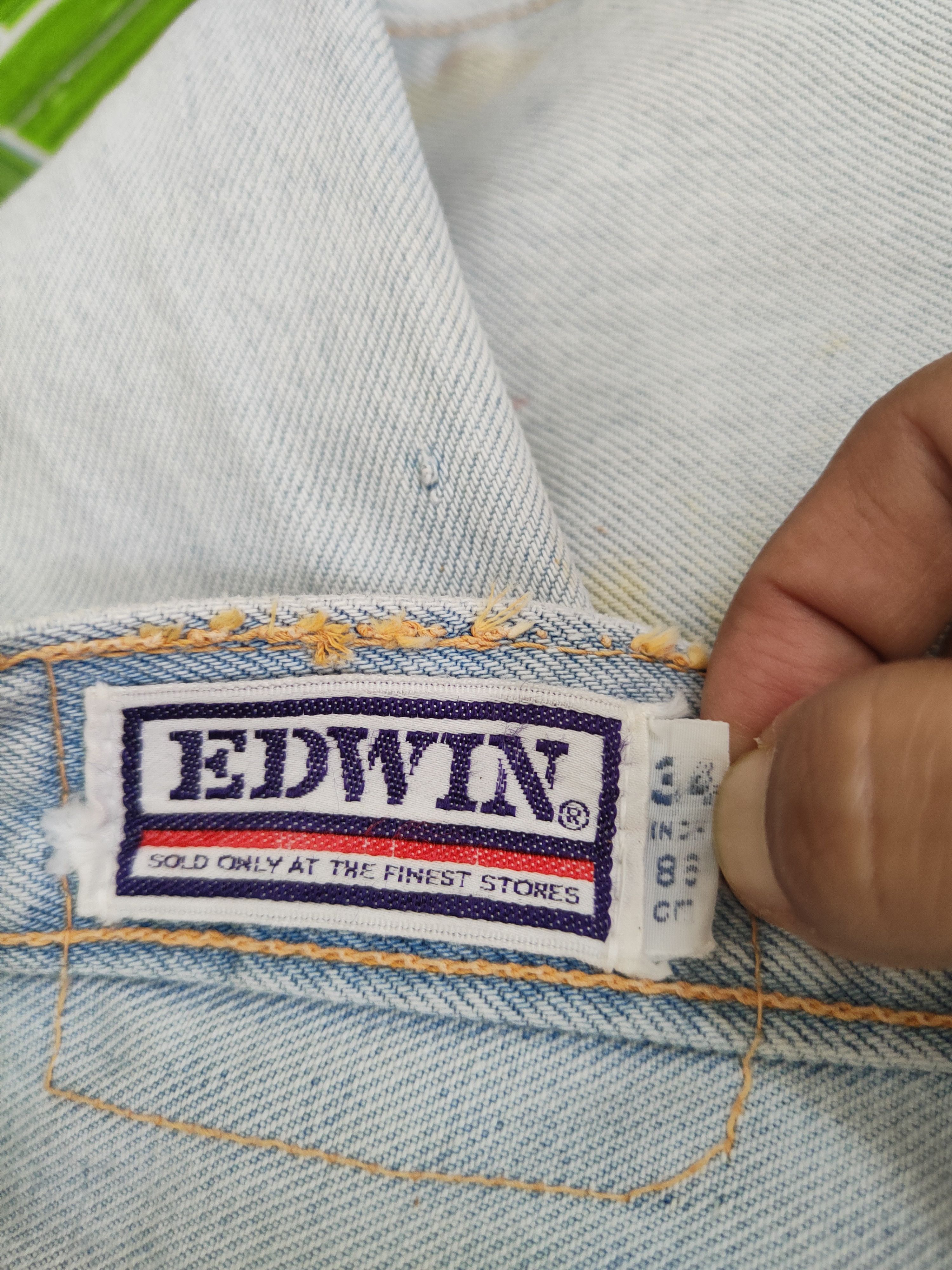 Edwin Edwin Light Blue Distressed Ripped denim Jeans #W1696 Size US 33 - 16 Thumbnail