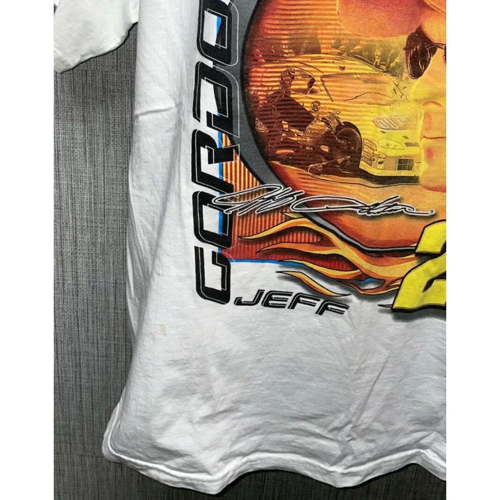 Vintage VINTAGE Jeff Gordon graphic Tee White Graphic T-Shirt Mens L Size US L / EU 52-54 / 3 - 5 Thumbnail