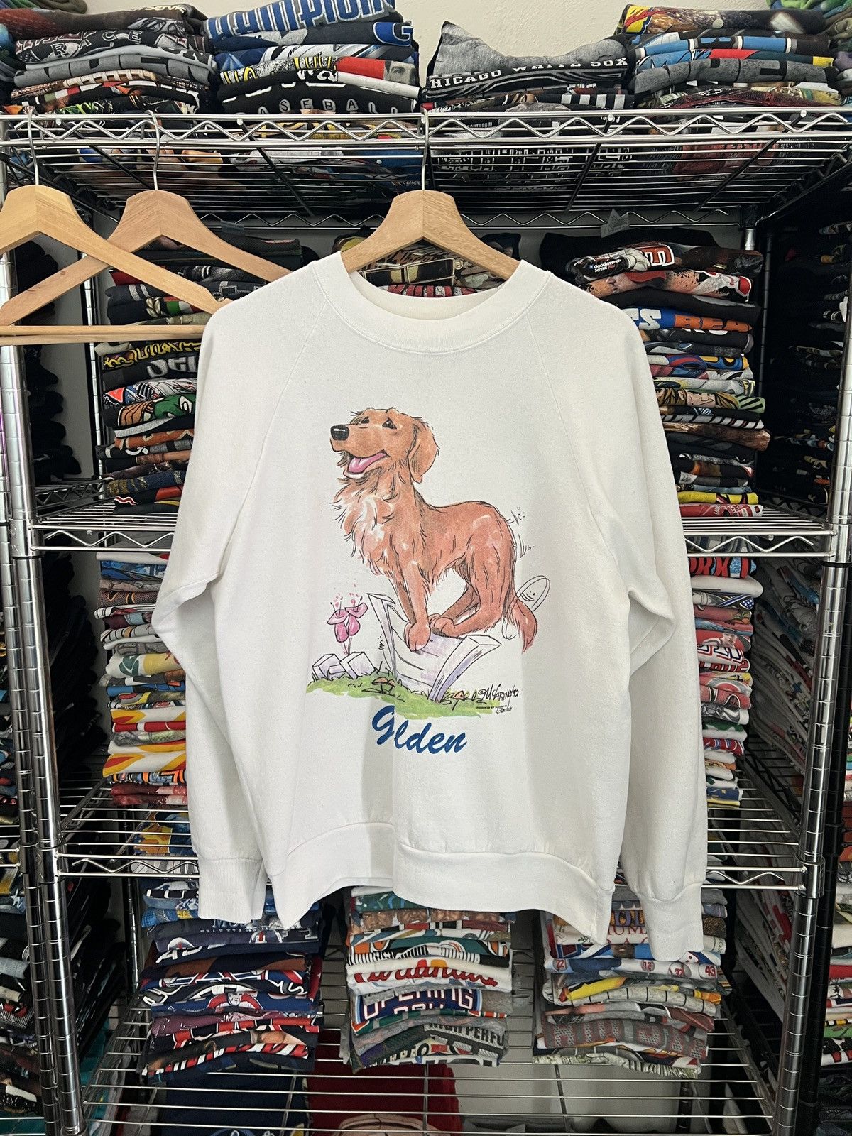 Arts & Science 1992 Golden Retriever Dog Rosadinde Habitat 90s Crewneck Size US L / EU 52-54 / 3 - 1 Thumbnail