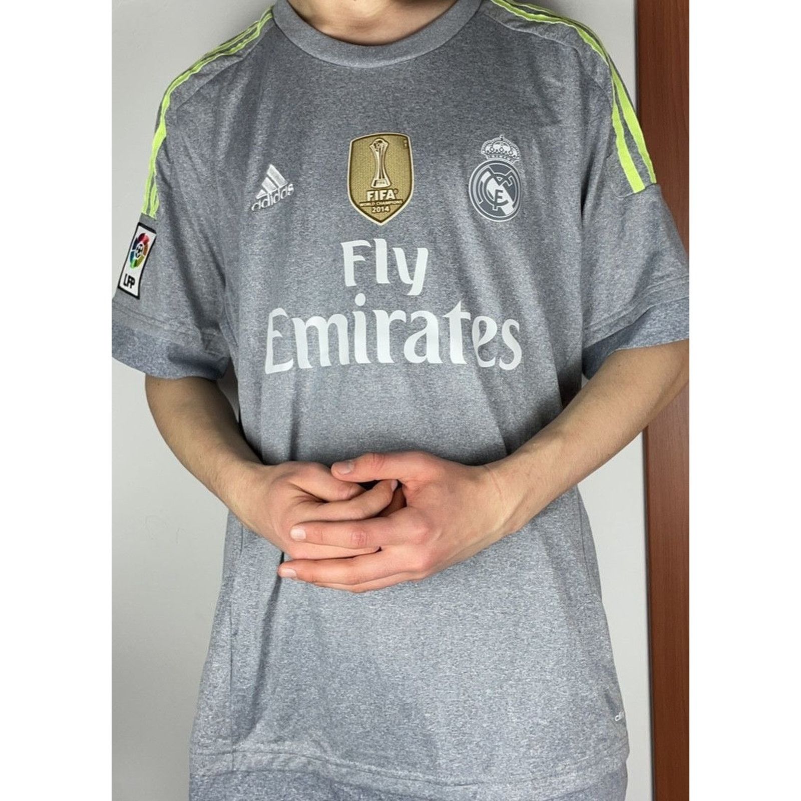 Adidas Men's Gray Real Madrid CF Cristiano Ronaldo Jersey XL