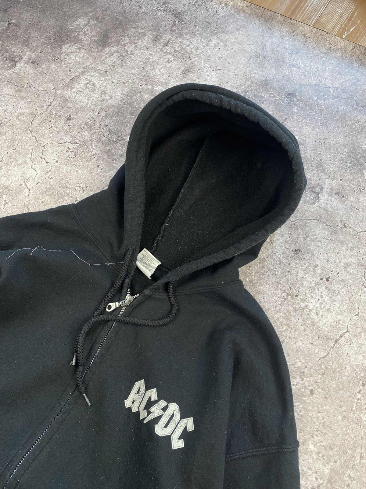 AC/DC × Band Tees Vintage 00’s Y2K AC/DC Album Promo faded black Zip Hoodie Size US L / EU 52-54 / 3 - 4 Thumbnail