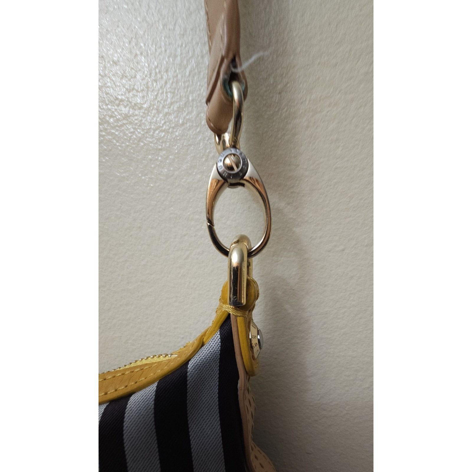 Henri Bendel Henri Bendel Stripes womens Shoulder handbags Gold Trim Size ONE SIZE - 6 Thumbnail