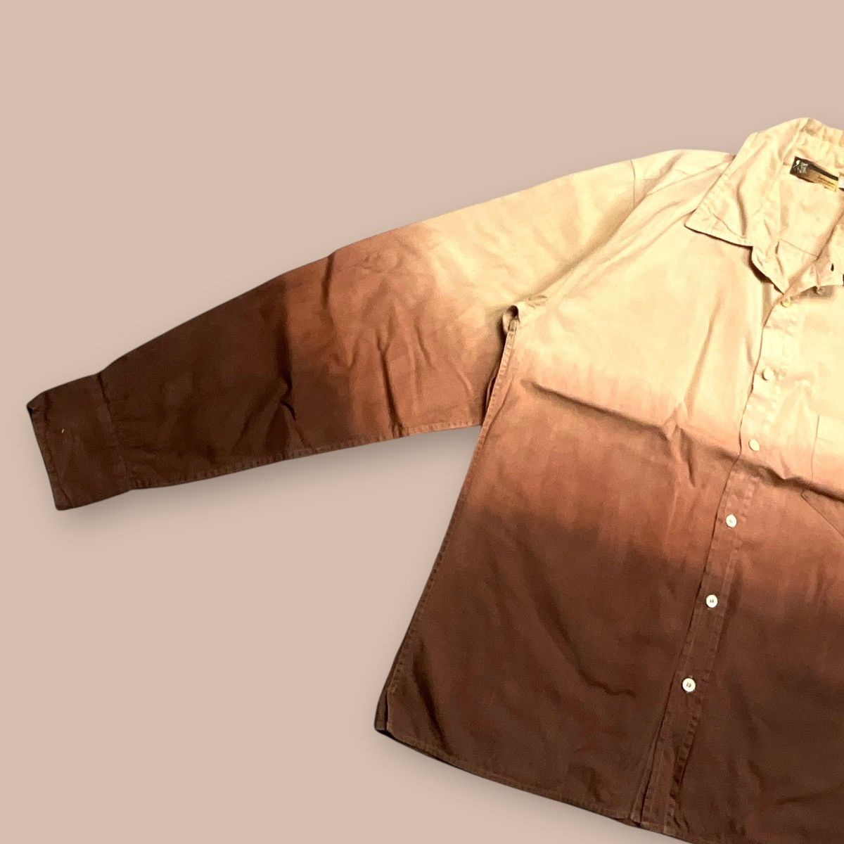 OG2000's Bape Gradient Brown L/S Button up Shirt