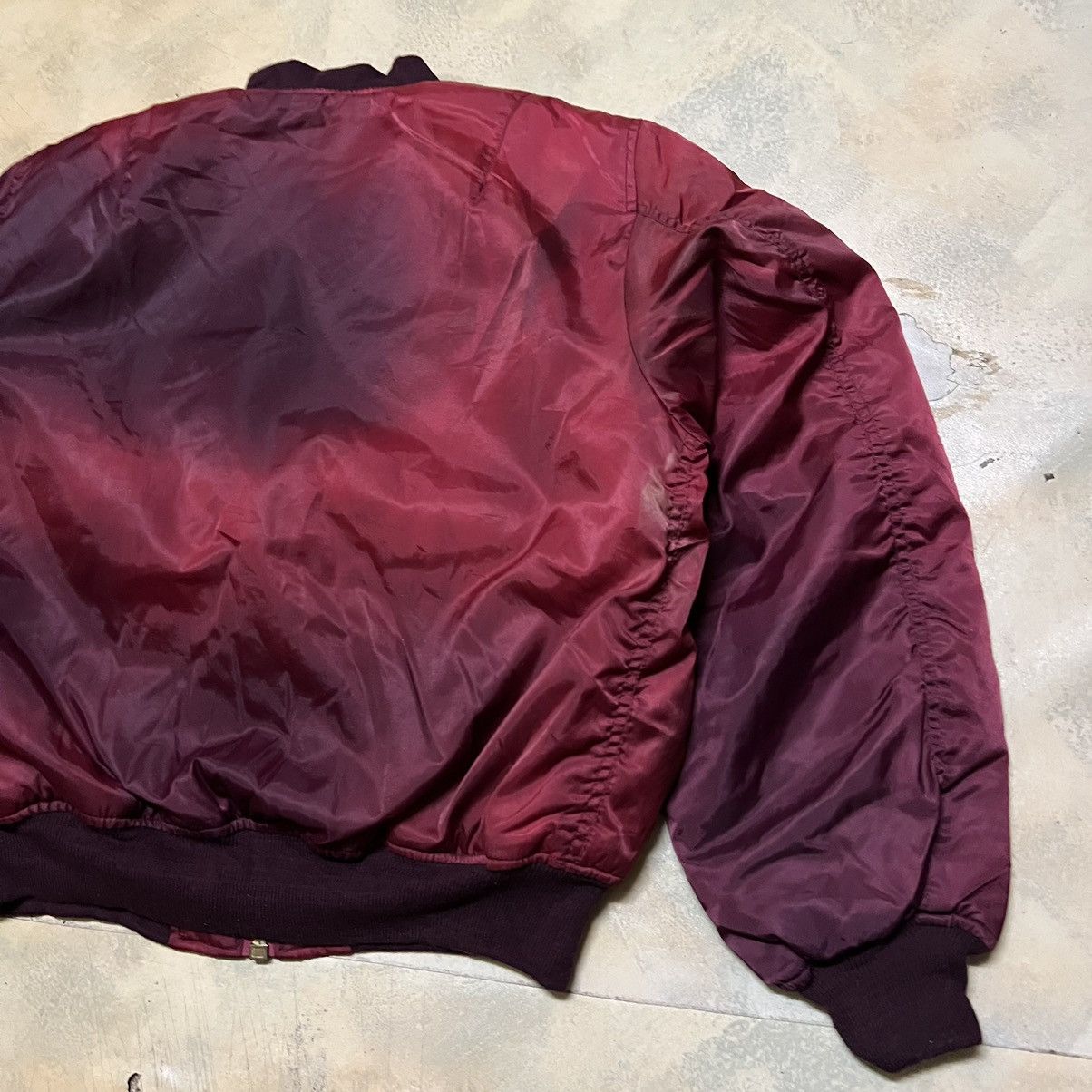 Japanese Brand Vintage Bomber Jacket Flight Jacket Sun Faded Distressed Size US XL / EU 56 / 4 - 11 Thumbnail