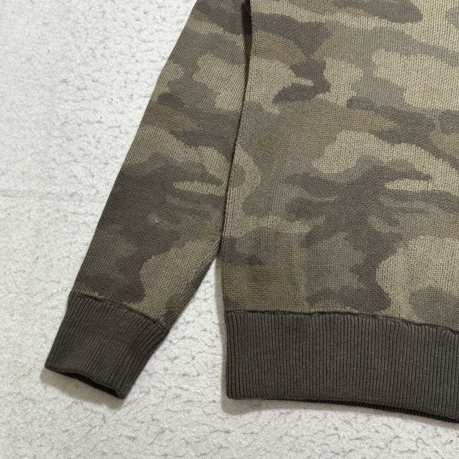 Mossimo Mossimo Small Green Camo Cotton Pullover Tight Knit Sweater Size US S / EU 44-46 / 1 - 7 Thumbnail