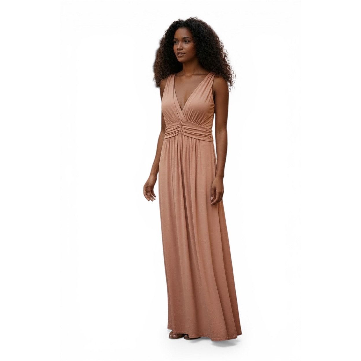 Other IMAN Global Chic sleeveless v-neck maxi dress NEW Size M / US 6-8 / IT 42-44 - 1 Thumbnail