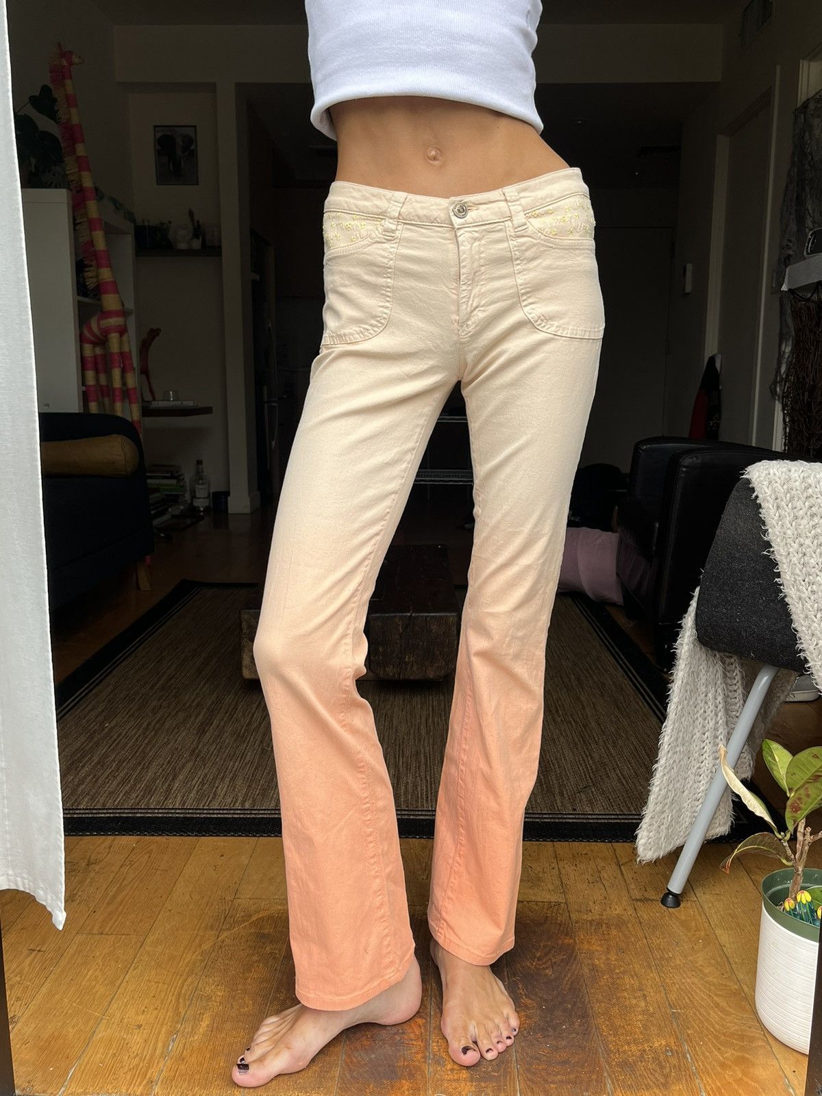 Versace × Vintage Y2K vintage pants Versace Size 25" / US 0 / IT 36 - 1 Thumbnail