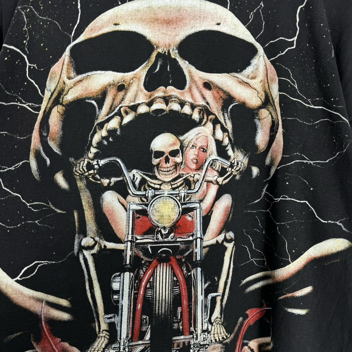 Harley Davidson Vintage 1999 Easyriders Metallica Style Motor Euro T Shirt Size US XL / EU 56 / 4 - 4 Thumbnail