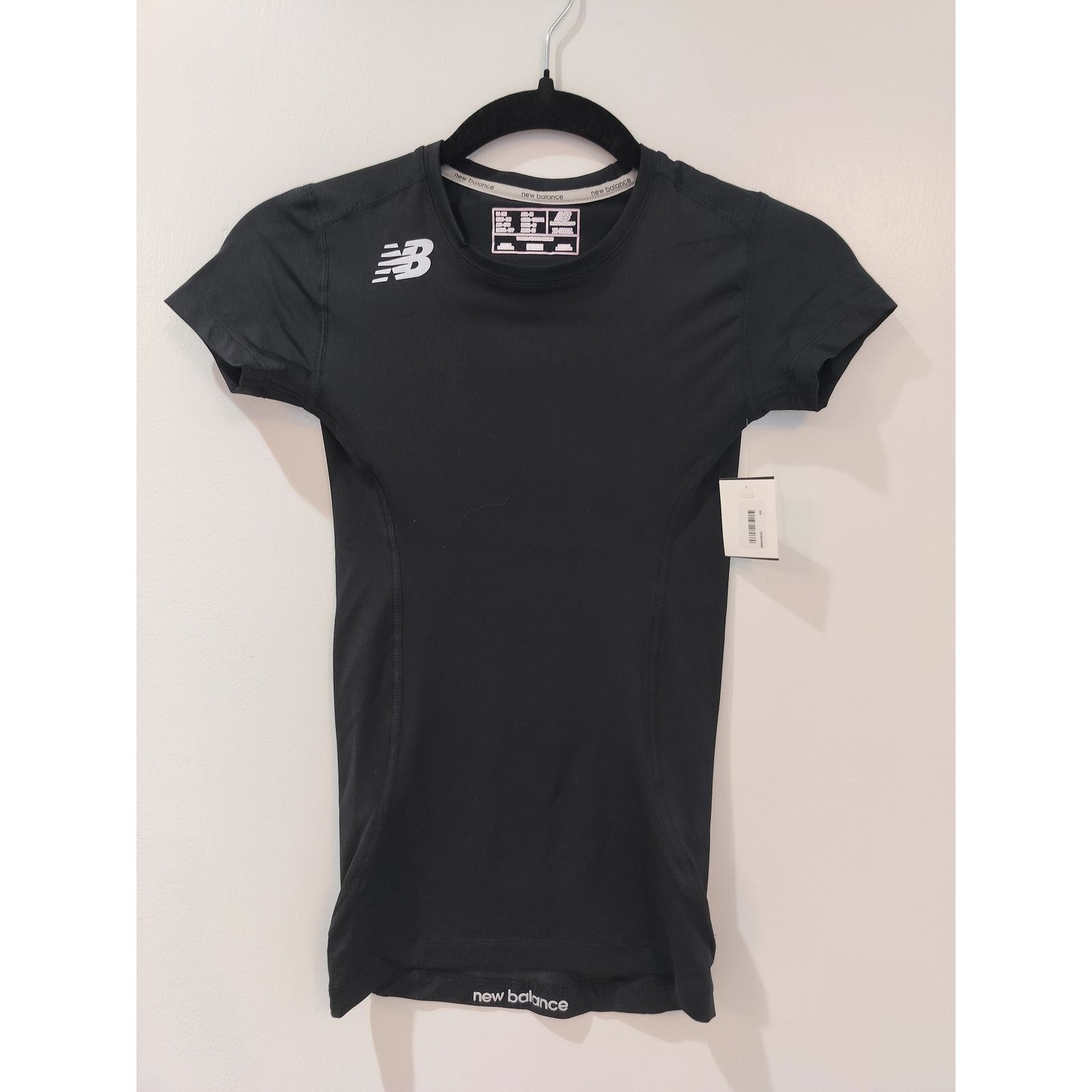 New Balance New Balance Women’s XXS Black Athletic Tee Performance Top Size XXS / US 00 / IT 34 - 1 Thumbnail