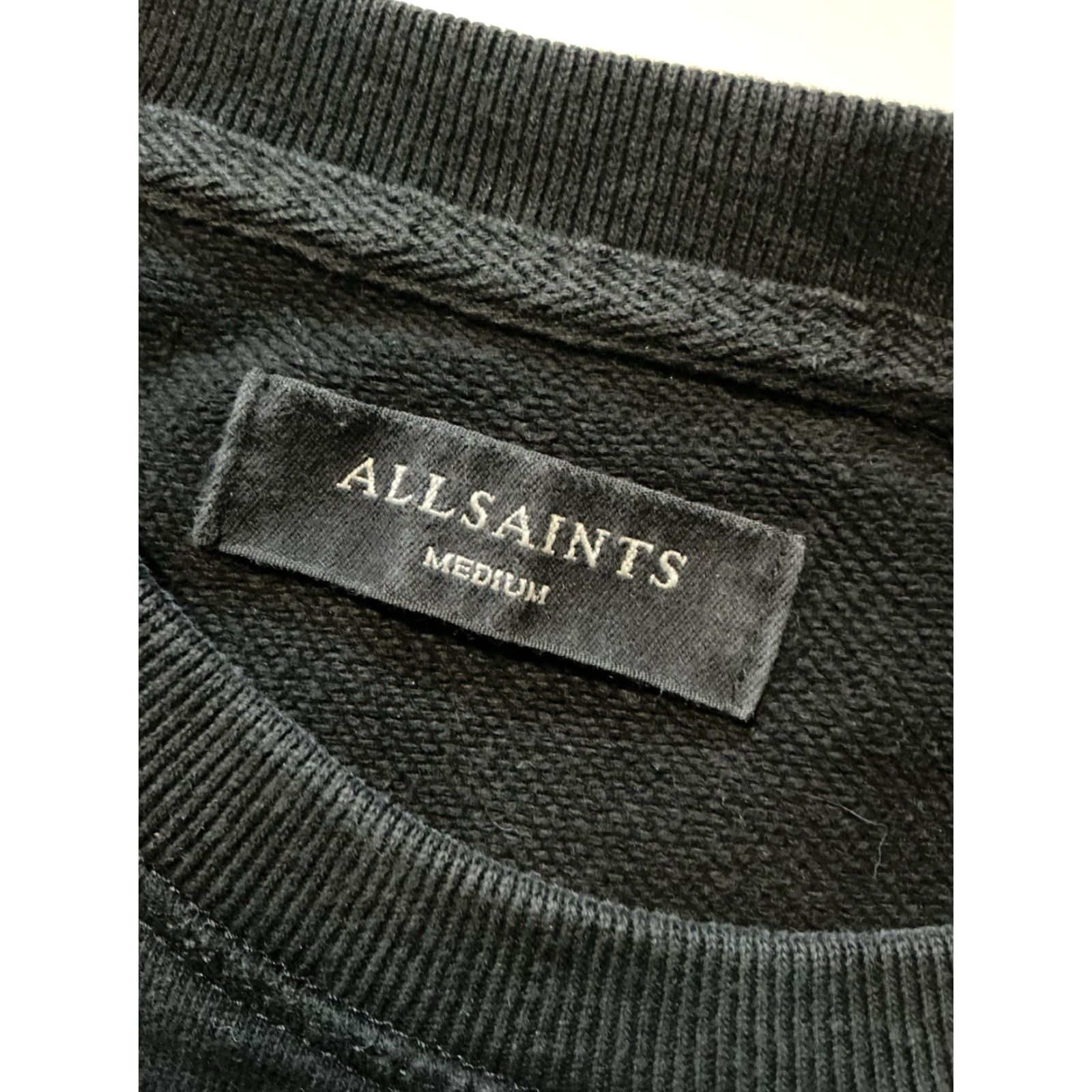 Allsaints AllSaints Raven Ram Skull Embroidered Black Pullover Crewneck Sweatshirt MD Mens M Size US M / EU 48-50 / 2 - 6 Thumbnail
