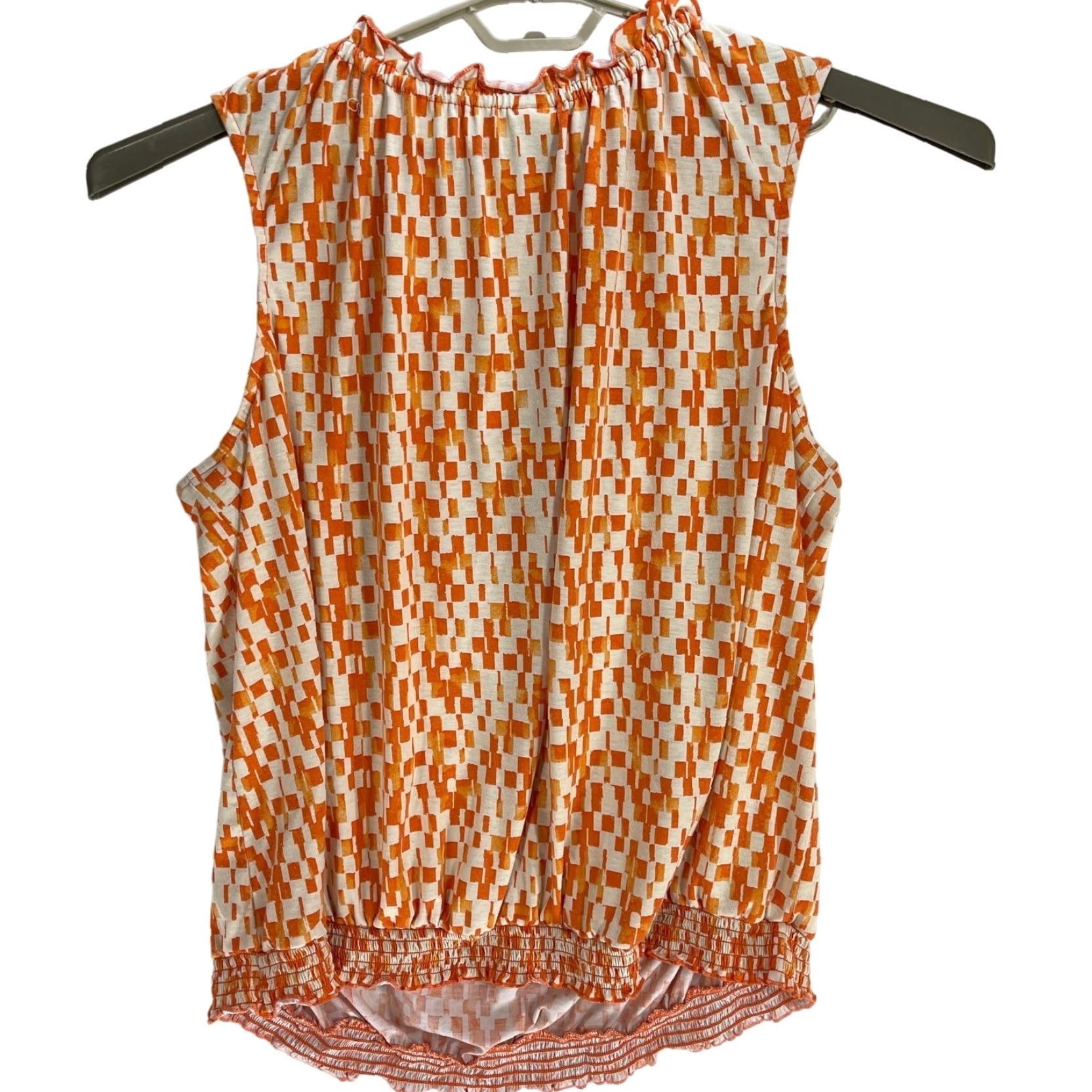 Faded Glory Faded Glory Tank 4X Plus Size Orange Geometric Sleeveless Scoop Neck Tunic Women Summer Spring Fall Winter Pilling Size XXL / US 16-18 / IT 52-54 - 3 Thumbnail