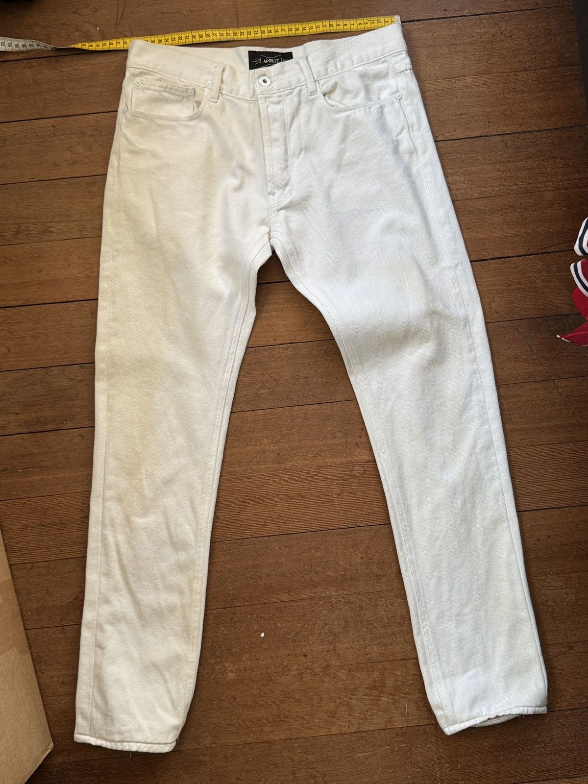 April 77 april77 dictator jeans stroke white 30 april 77 Size US 30 / EU 46 - 1 Thumbnail