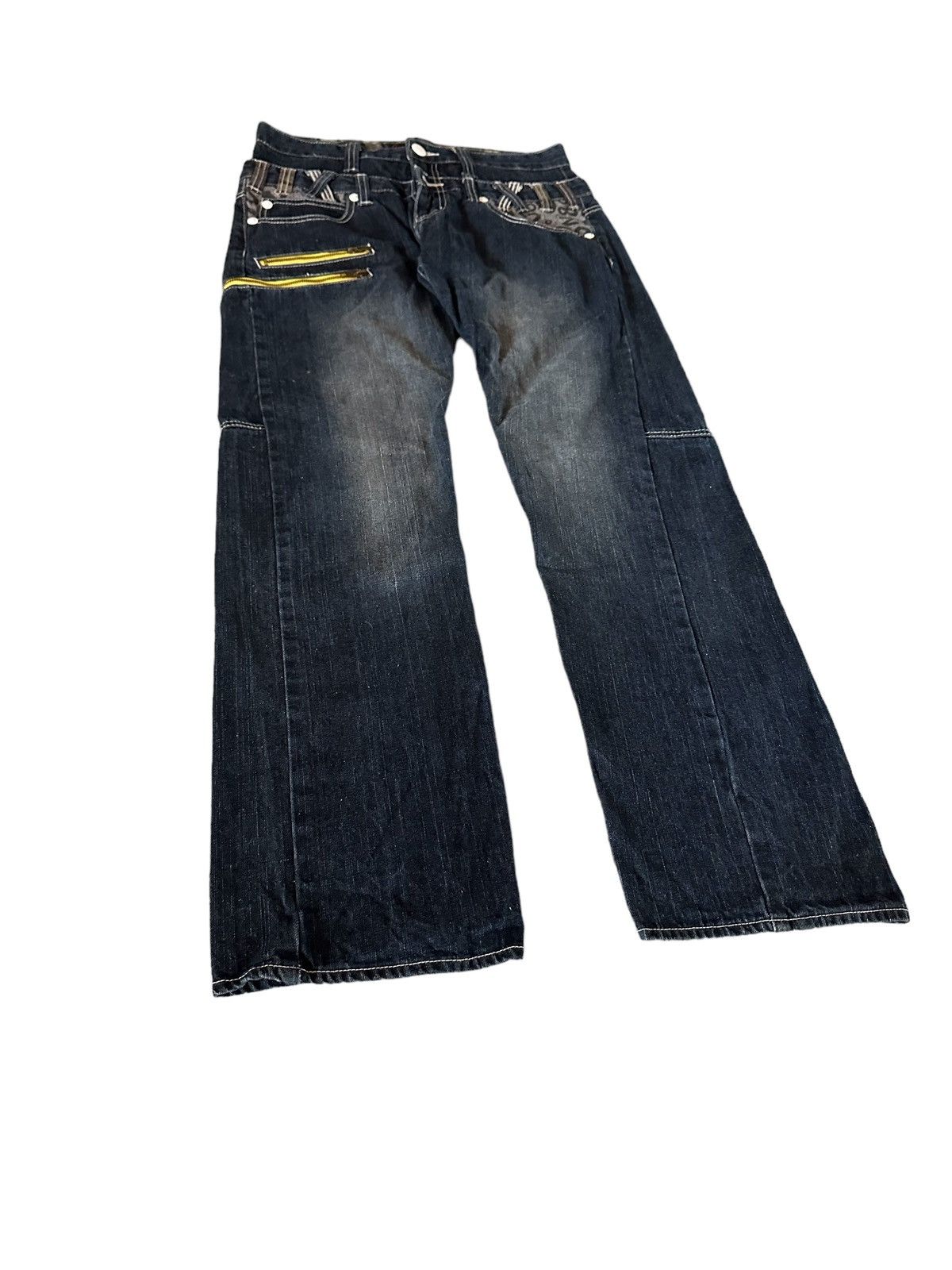 If Six Was Nine Dominate Doublewaist Denim Jeans Size US 32 / EU 48 - 5 Thumbnail