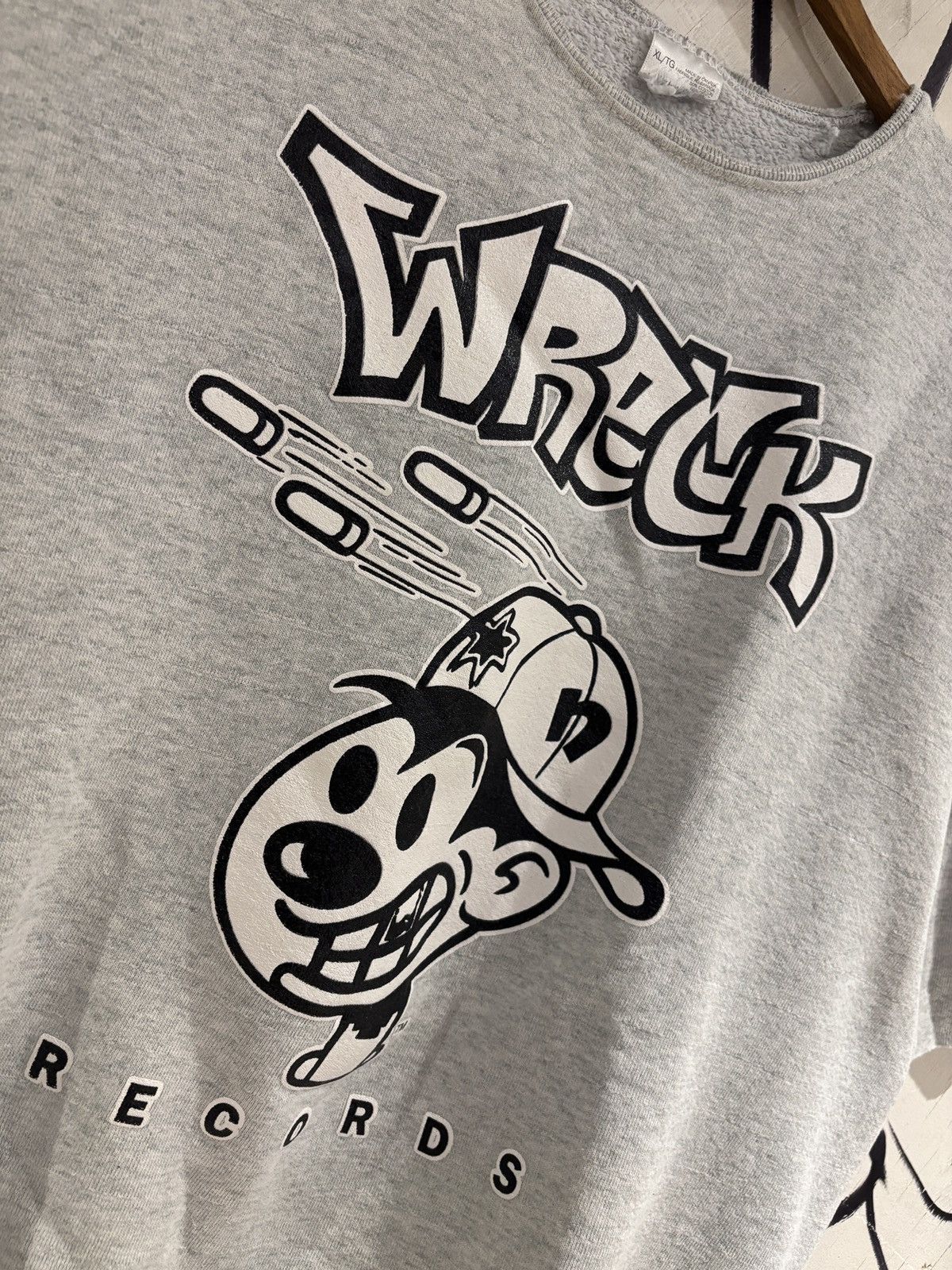 Vintage Vintage Nervous Wreck Records Chopped Sleeve Sweatshirt Size US XL / EU 56 / 4 - 2 Thumbnail