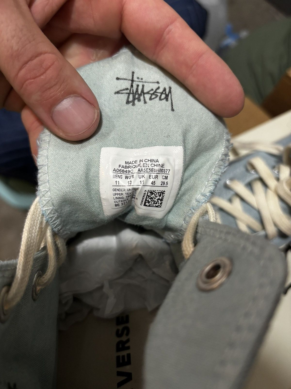 Converse × Our Legacy × Stussy Converse x Stussy x Our Legacy Work Shop Pool Blue Size US 11 / EU 44 - 7 Thumbnail