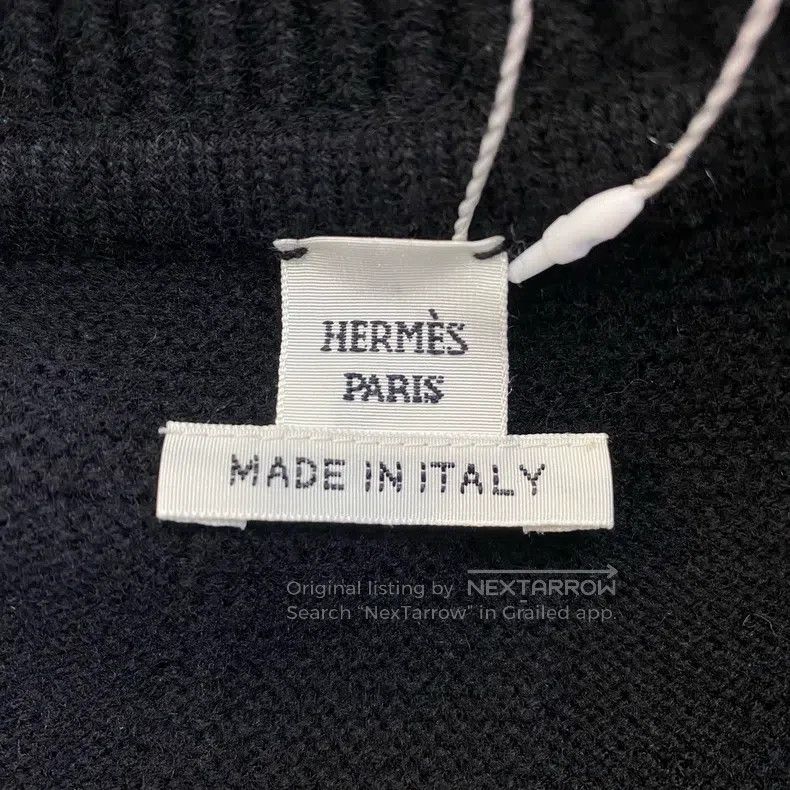 Hermes Hermes Black Woolen Sweater with Dark Pattern Size M / US 6-8 / IT 42-44 - 4 Thumbnail
