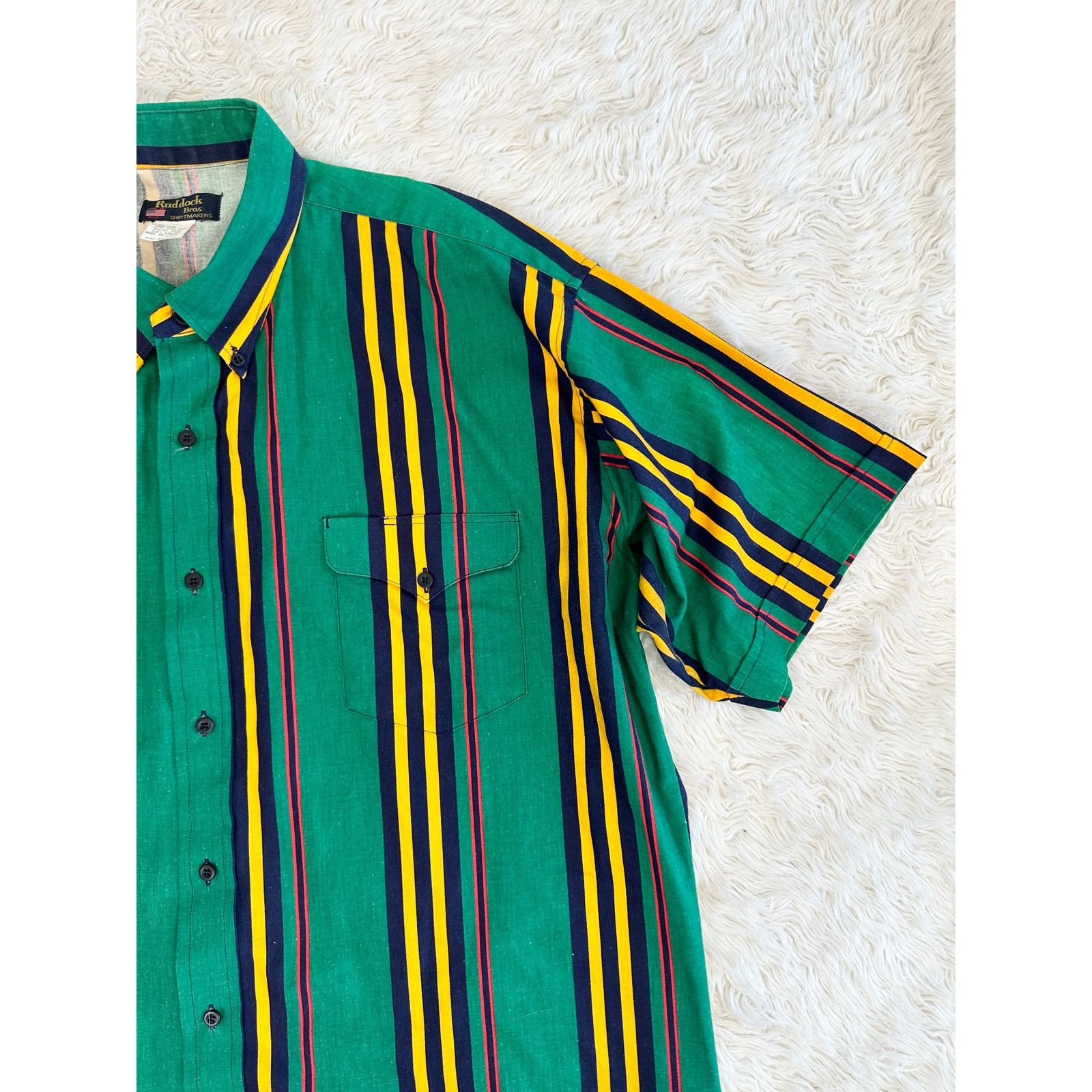Vintage Vintage Cotton Western Stripe Shirt 18 XLT Size US XXL / EU 58 / 5 - 3 Thumbnail