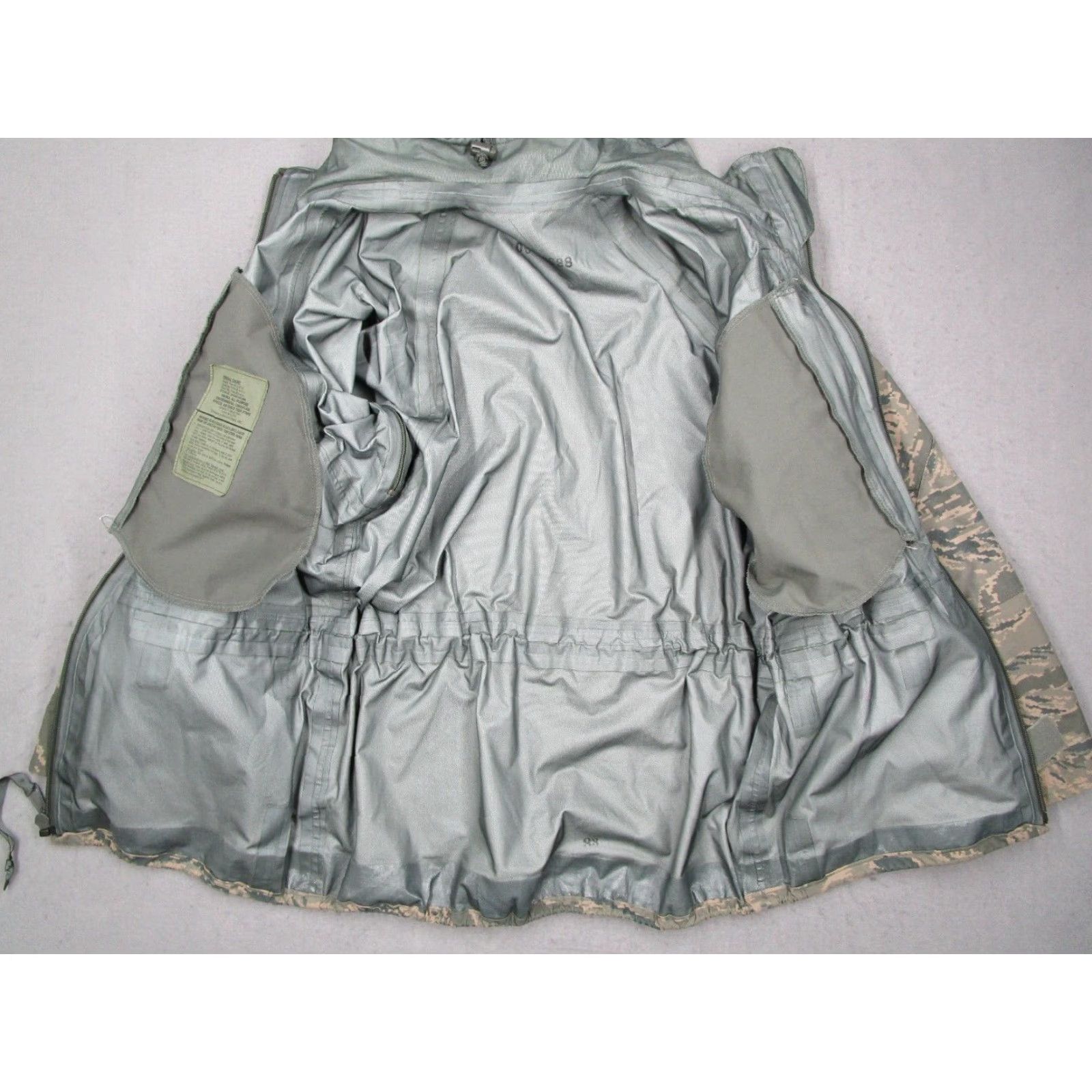 Industrie Tennier Industries Jacket Men S Short Green Tiger Stripe Camo Parka Nylon Size US 29 - 3 Thumbnail