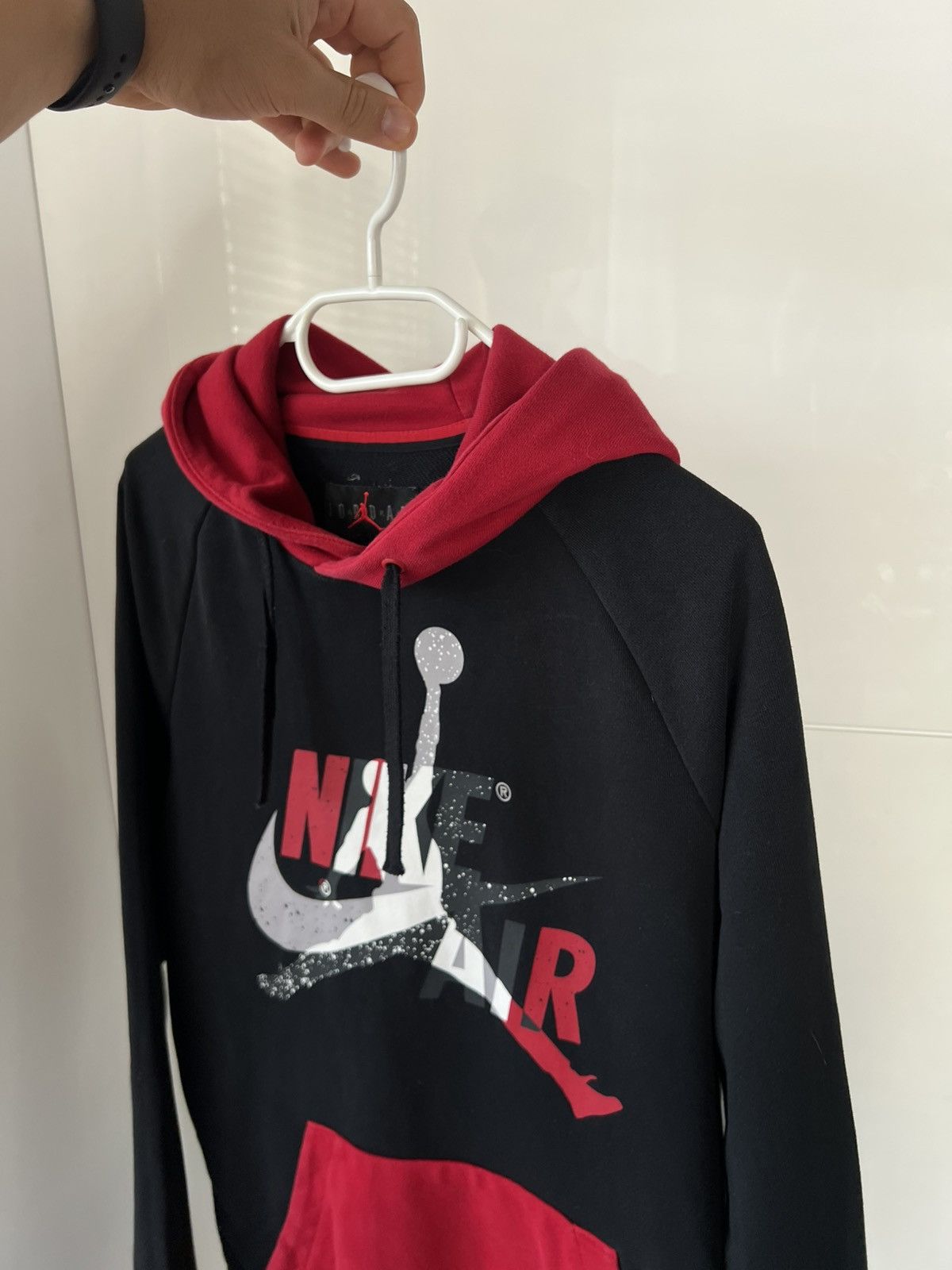 Jordan Brand Nike Air Jordan Jumpman Big Logo Red/Black Drill Y2k Hoodie Size US M / EU 48-50 / 2 - 11 Thumbnail