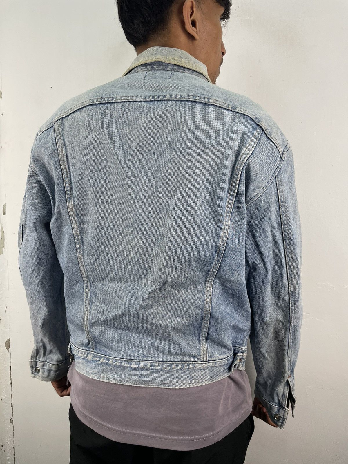 Vintage × Wrangler Vintage 70s 80s Wrangler Denim Trucker Jacket Faded Wash Size US L / EU 52-54 / 3 - 4 Thumbnail