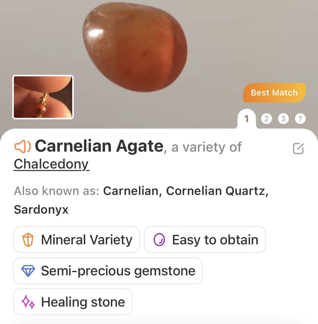 Handmade Handcrafted vintage beaded carnelian agate pendant necklace Size ONE SIZE - 7 Thumbnail