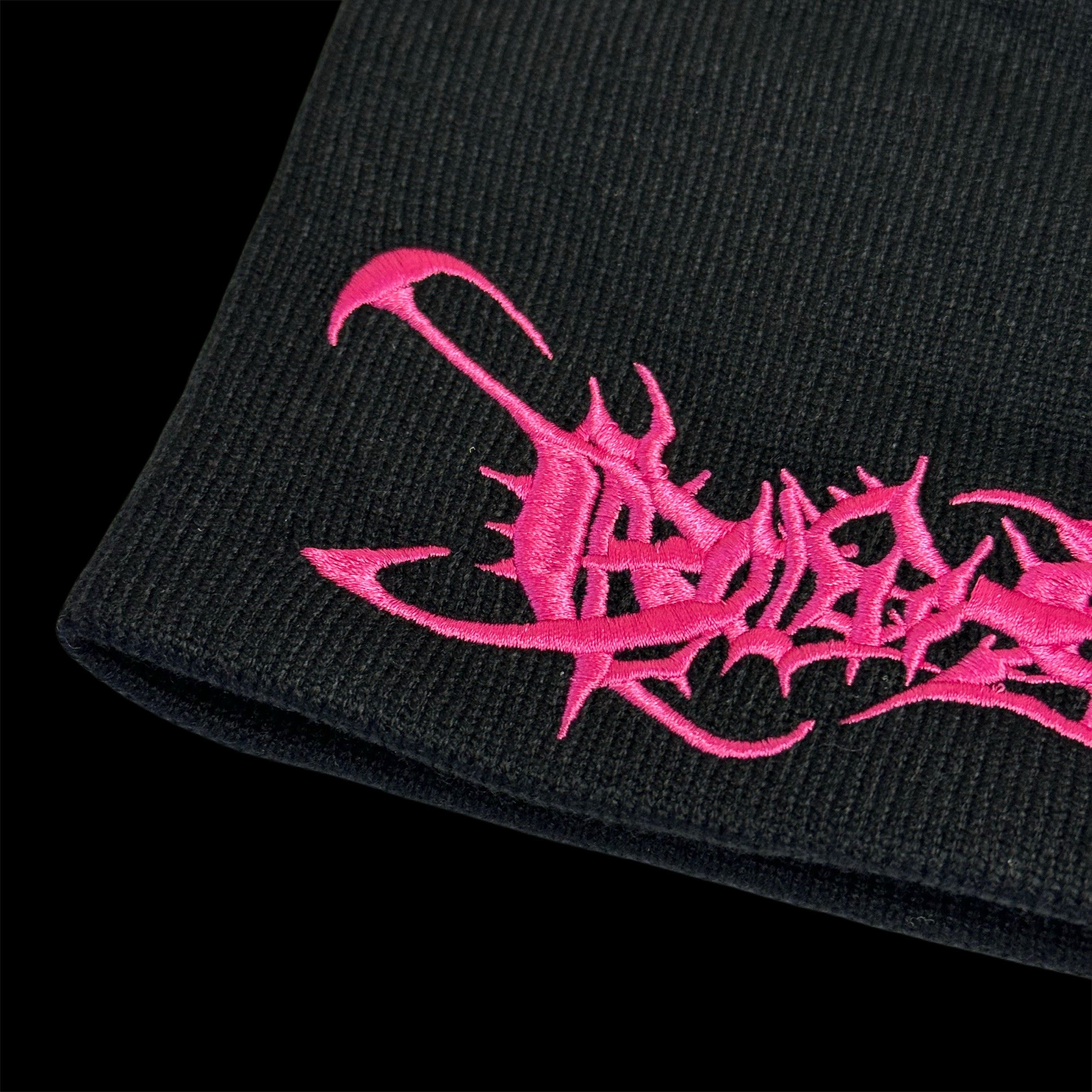 Drain Gang 2025 bladee beautiful martyr tour embroidered beanie pink Size ONE SIZE - 4 Thumbnail