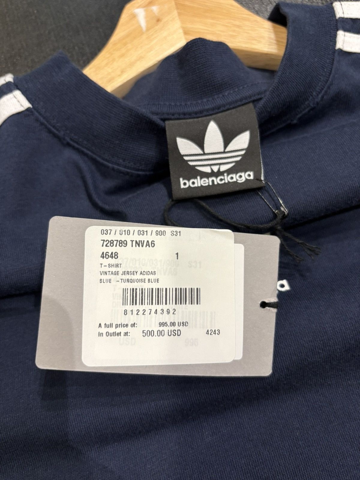Adidas × Balenciaga Adidas X Balenciaga Three Stripe LS Shirt Size US S / EU 44-46 / 1 - 3 Thumbnail