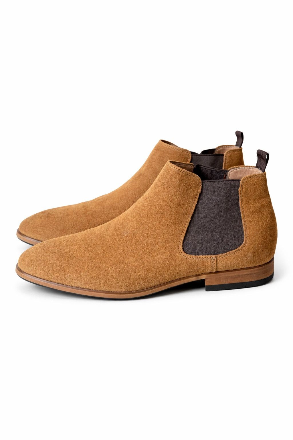La Milano La Milano Suede Chelsea Boots – Tan – Size 10 Size US 10 / EU 43 - 1 Thumbnail