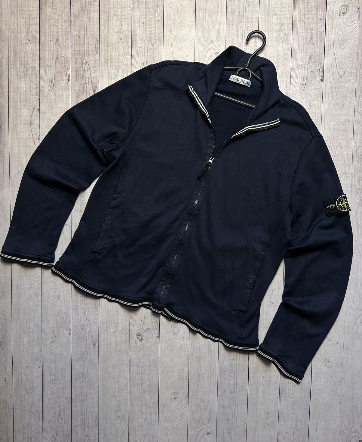 Stone Island × Vintage Vintage Stone Island zip sweatshirt size XXL Size US XXL / EU 58 / 5 - 1 Thumbnail