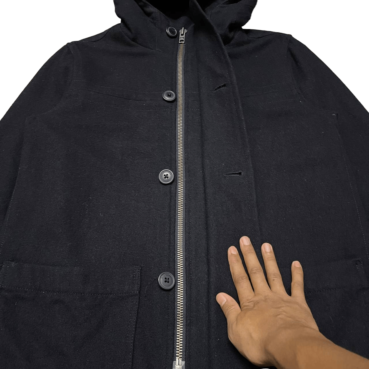 Quiksilver Quiksilver Wool Hooded Coat Size US S / EU 44-46 / 1 - 7 Thumbnail