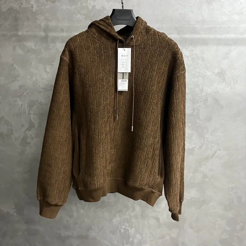 Dior Dior Brown Cotton Men's Hoodie 0089 Size US L / EU 52-54 / 3 - 1 Thumbnail