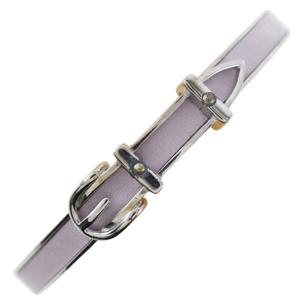image of Hermes Ceinture Bracelet in Silver, Women's