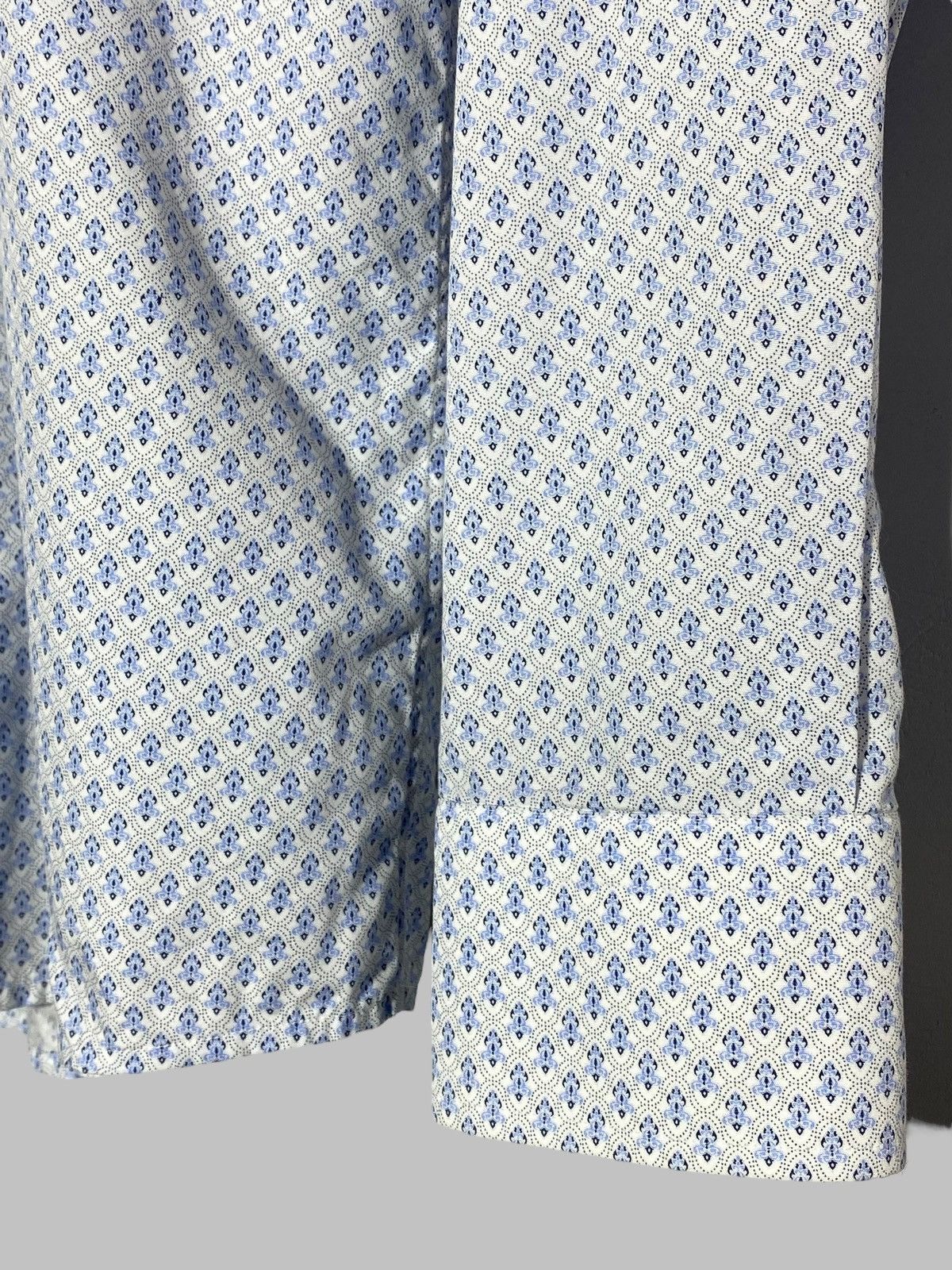 Eton Eton Slim Fit Filigree Pattern Poplin Cotton Shirt Size US M / EU 48-50 / 2 - 9 Thumbnail