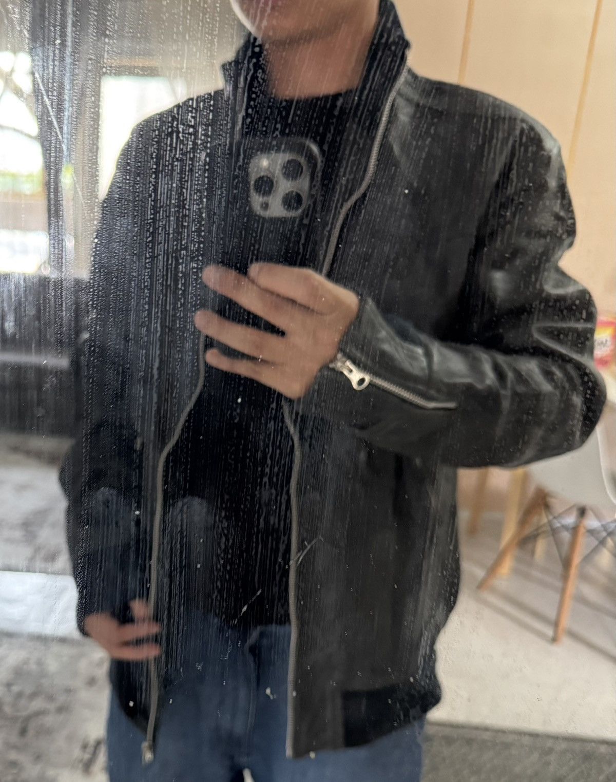 Genuine Leather Red Mohican Genuine Leather biker jacket Size US XL / EU 56 / 4 - 12 Thumbnail
