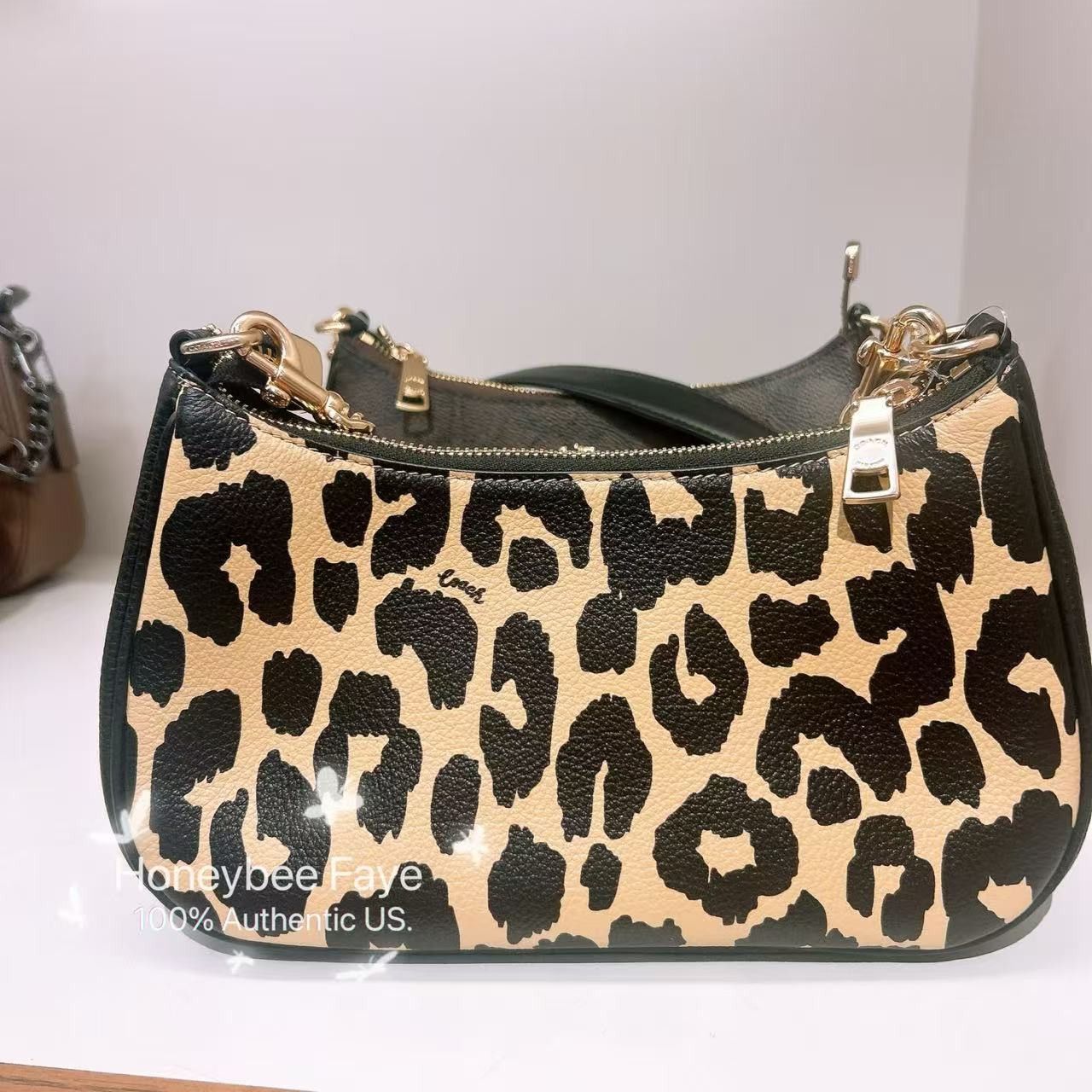 Coach Teri Shoulder Bag With Leopard Print CBH61 Size ONE SIZE - 3 Thumbnail