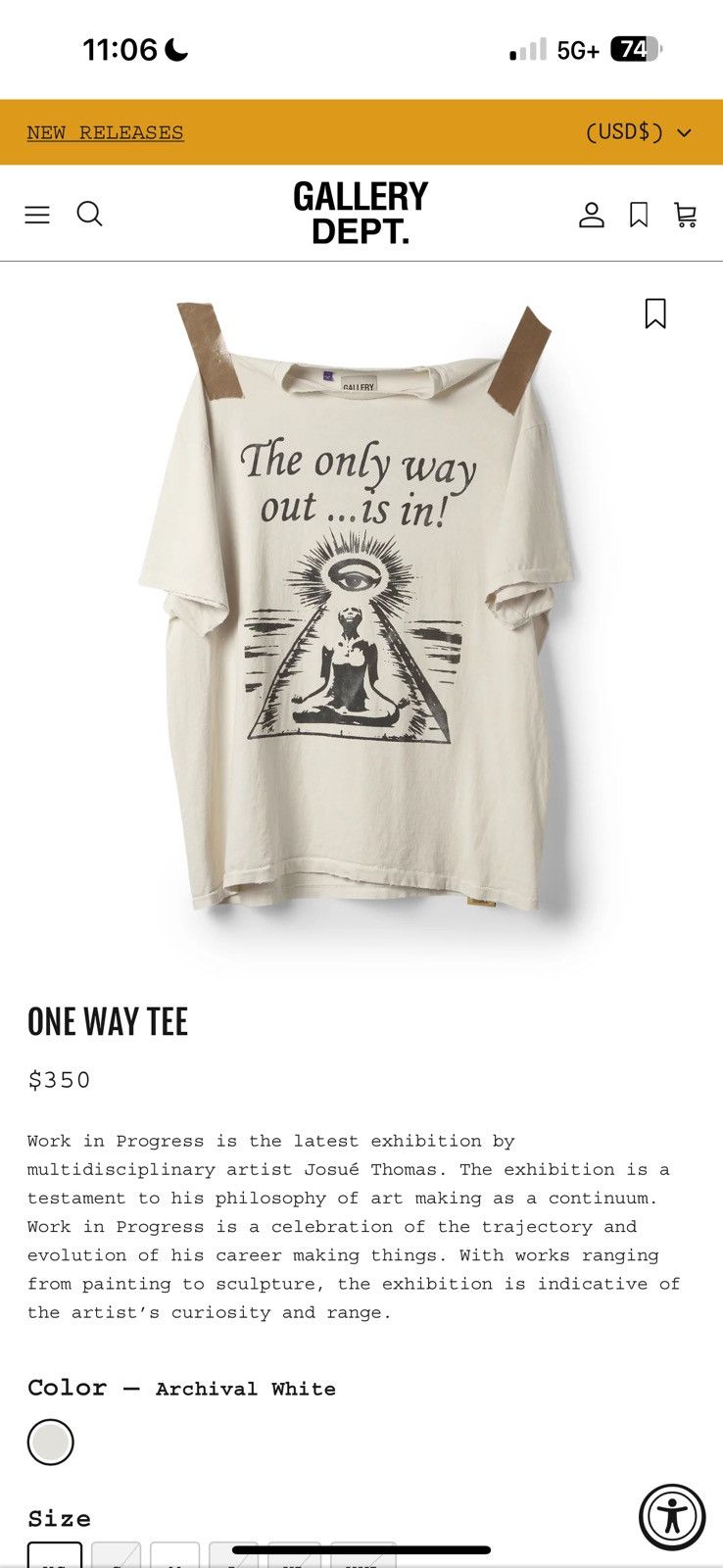 (ギャラリーデプト) GALLERY DEPT. GRAILED Tシャツ GGT 10005 GALLERY DEPT. GRAILED TEE | BLACK