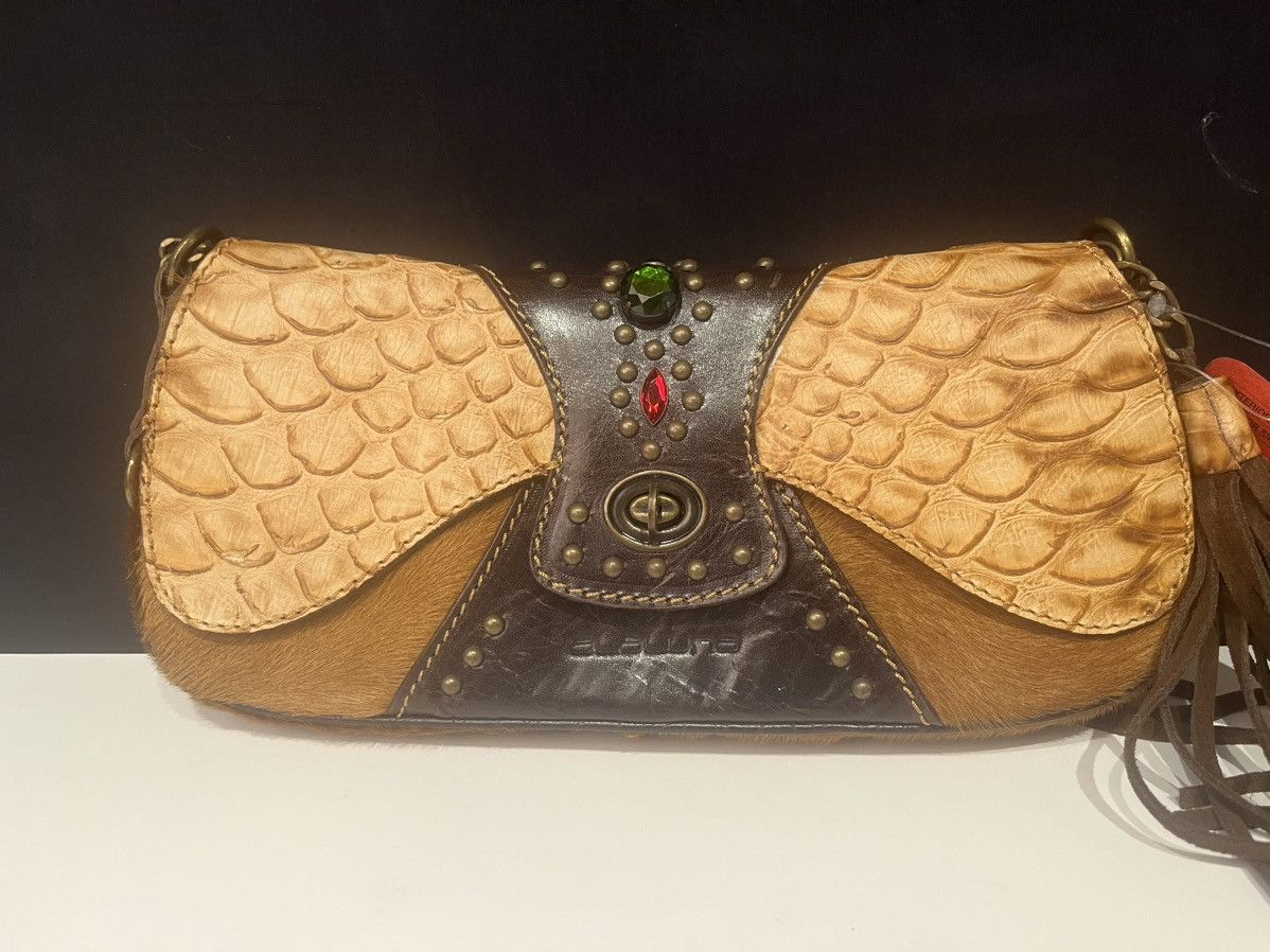 Japanese Brand × Vintage Alaluna Vintage Fur Leather Gem Mini-Bag Size ONE SIZE - 2 Thumbnail