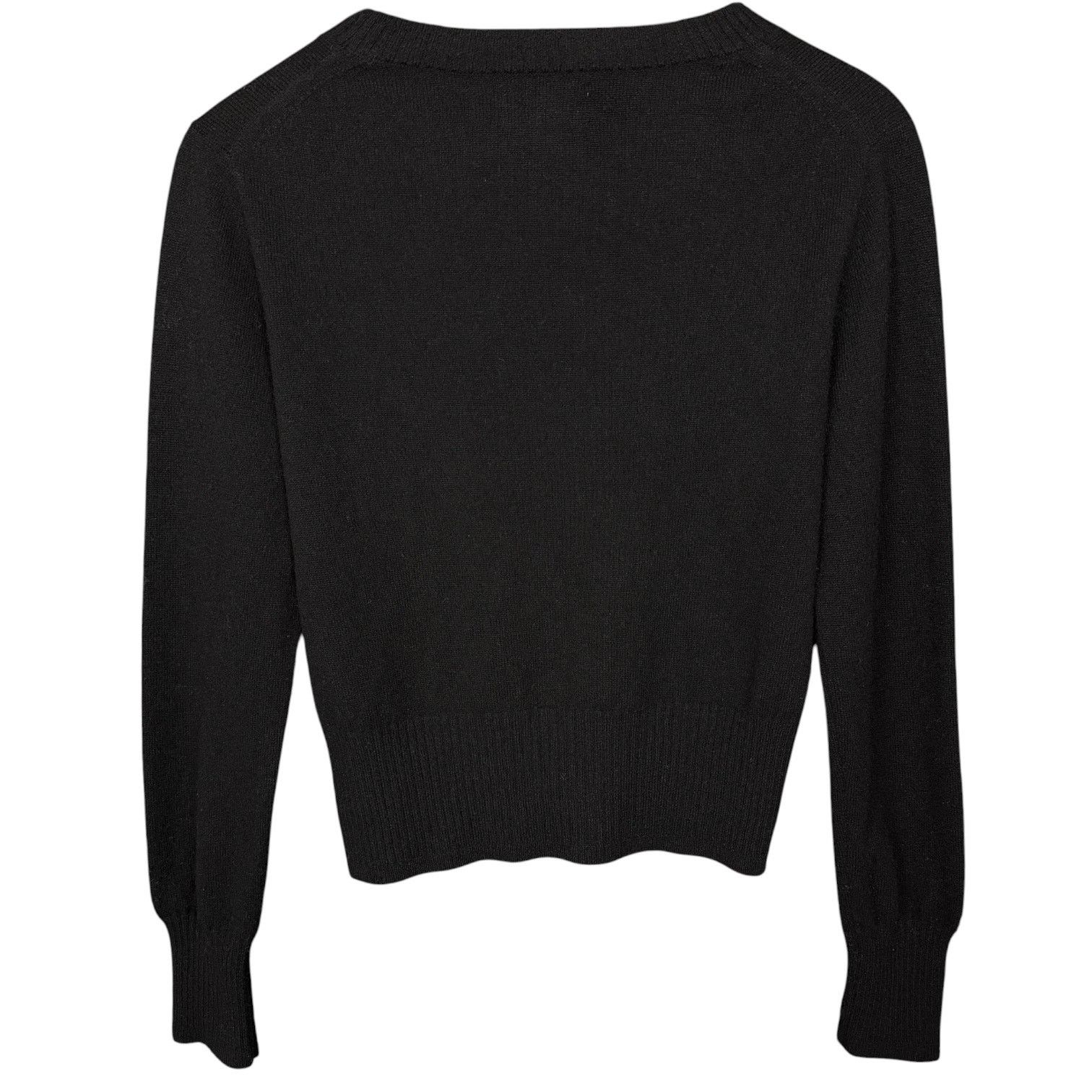 J.Crew J Crew Cropped Fit Luxury Women's M Black Cashmere Sweater Size M / US 6-8 / IT 42-44 - 2 Thumbnail