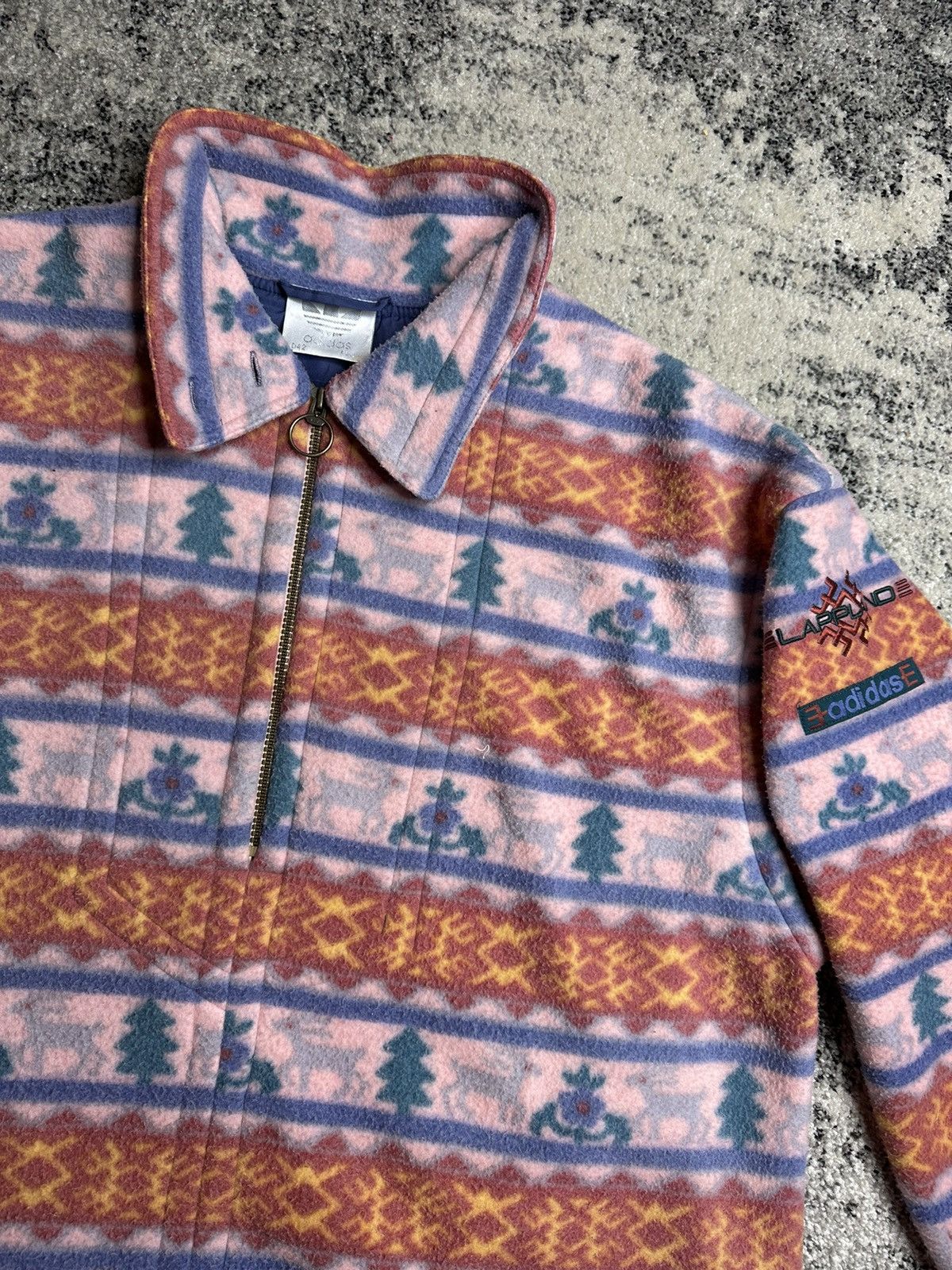 Adidas Vintage Adidas Lappland Trekking fleece Streetwear 90 Size US L / EU 52-54 / 3 - 7 Thumbnail
