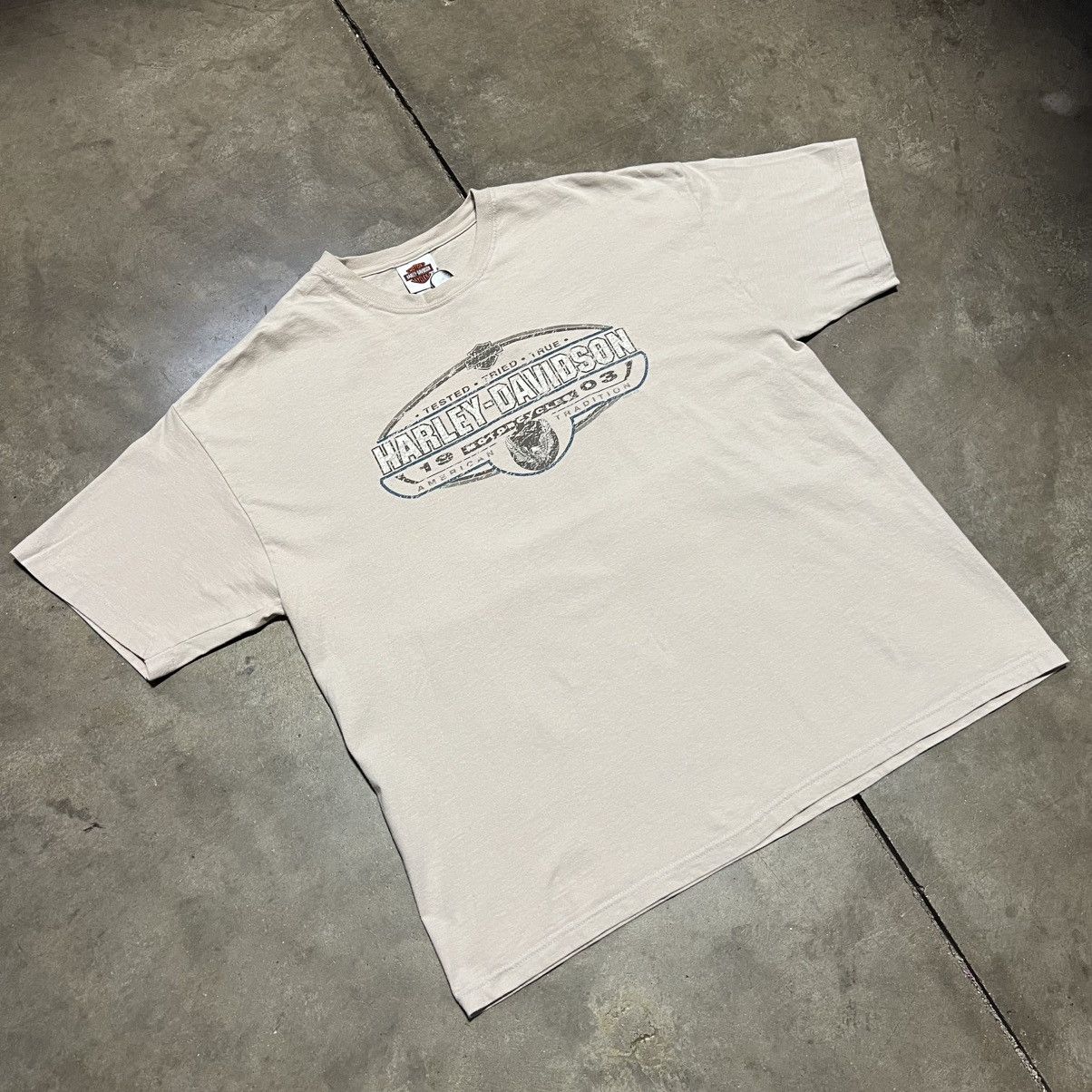 Harley Davidson Vintage Harley Davidson Austin Texas Biker Motorcycle Tshirt Size US XL / EU 56 / 4 - 5 Thumbnail