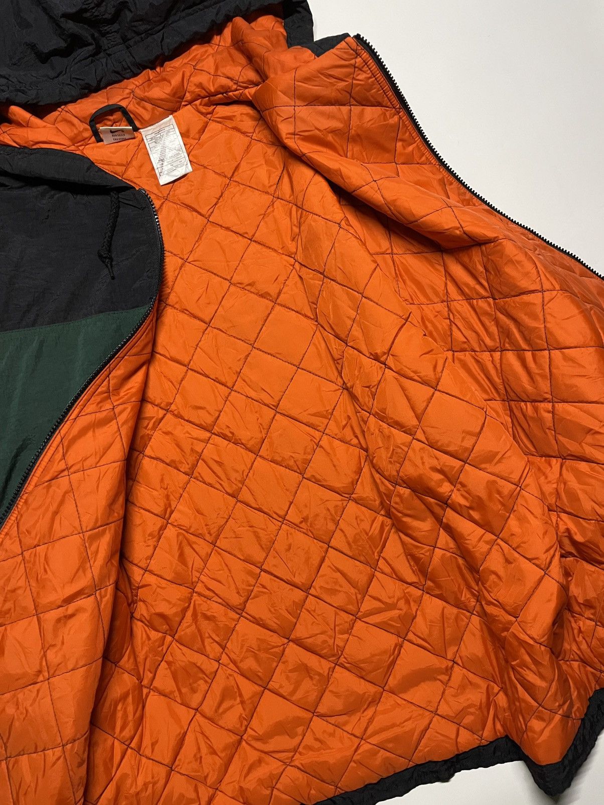 Nike × Vintage Nike Air 90s Hooded Lightweight Winter Swoosh puffer Jacket Size US XL / EU 56 / 4 - 15 Thumbnail