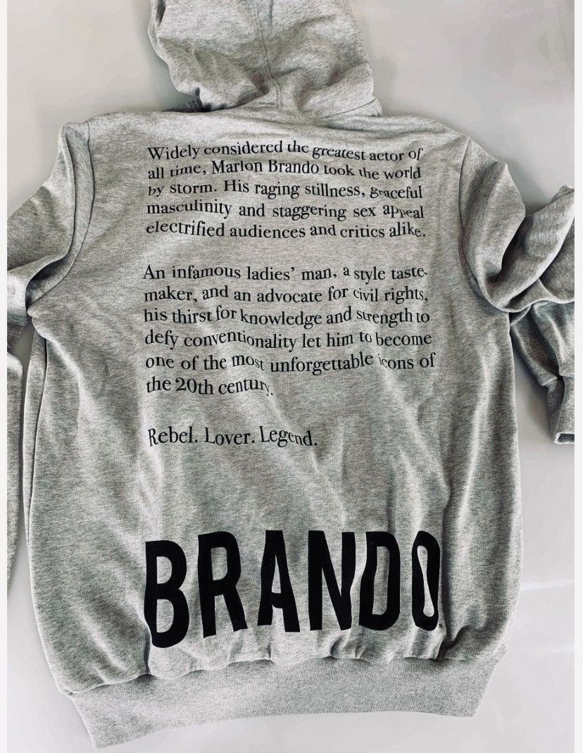 Dolce & Gabbana Dolce and Gabbana 🇮🇹 x Icons Marlon Brando Grey LE Hoodie NWT Size US L / EU 52-54 / 3 - 3 Thumbnail