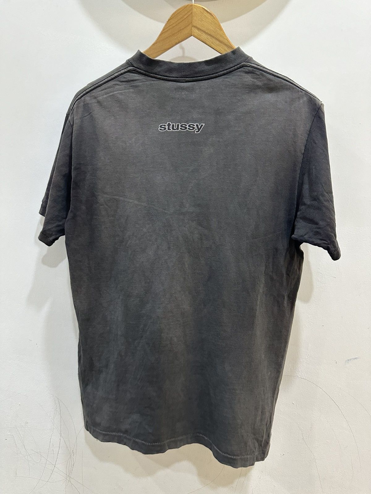 Stussy × Vintage Vintage-1990 Stussy OG Logo Sun Faded Tshirt Made In Usa Size US L / EU 52-54 / 3 - 3 Thumbnail