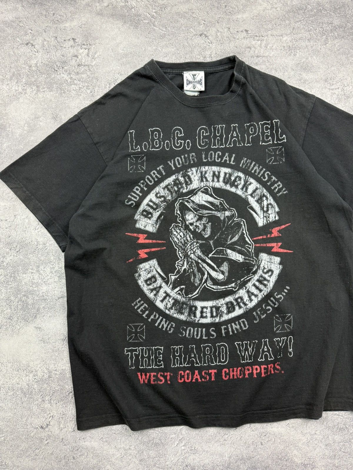 West Coast Choppers Vintage West Coast Choppers T-Shirt Skull Tee Size US L / EU 52-54 / 3 - 7 Thumbnail