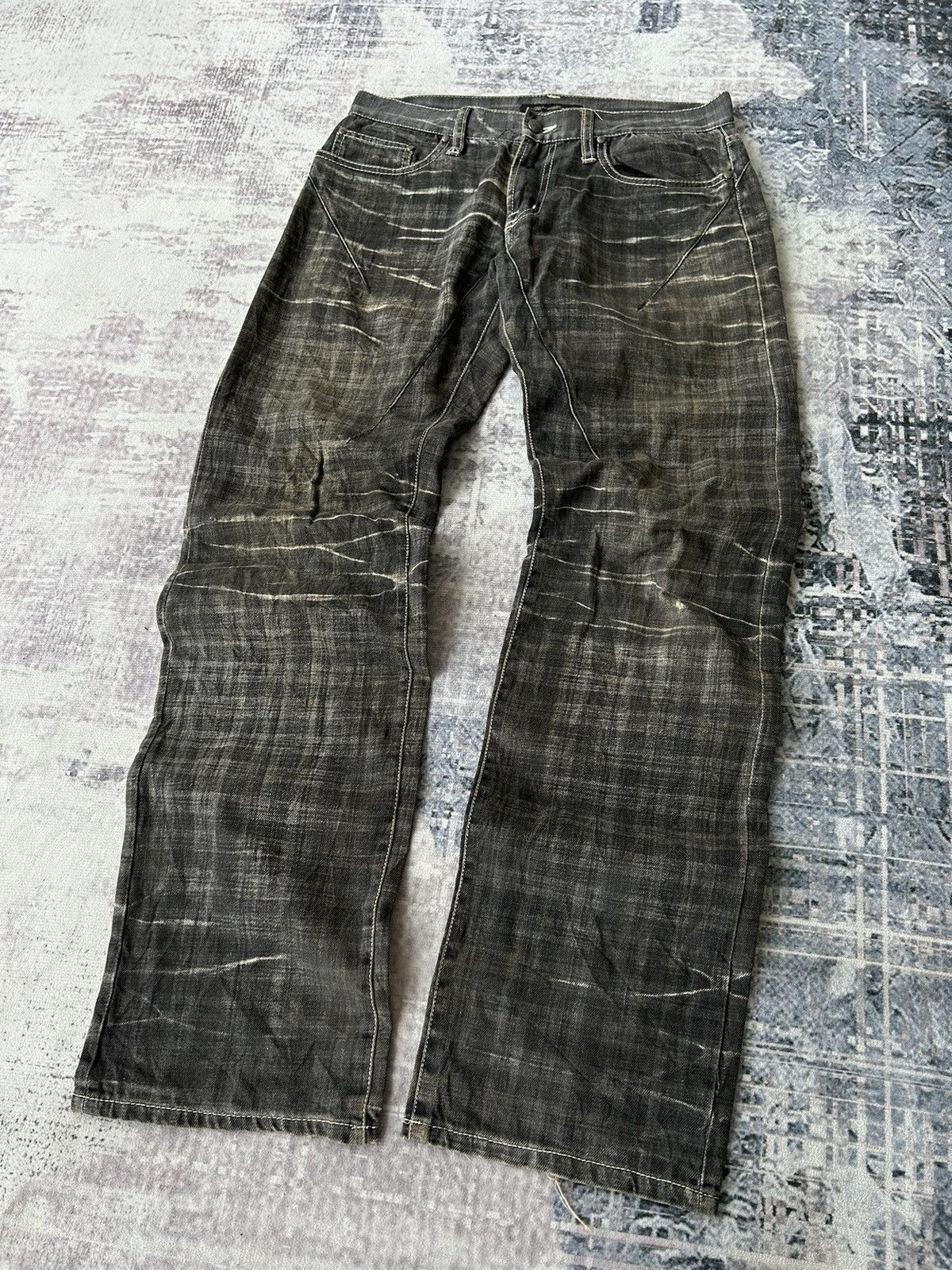 Japanese Brand Y2k Rock Punk Style Jeans Size US 31 - 1 Thumbnail