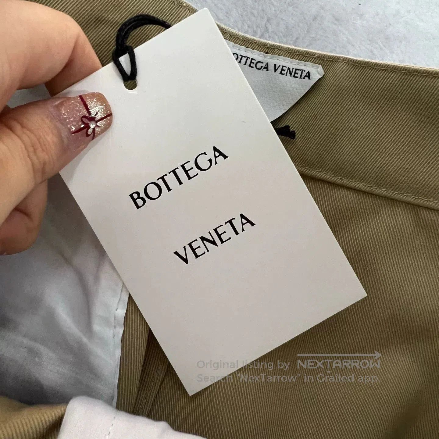 Bottega Veneta Bottega Veneta Khaki Straight. Size US 36 / EU 52 - 4 Thumbnail