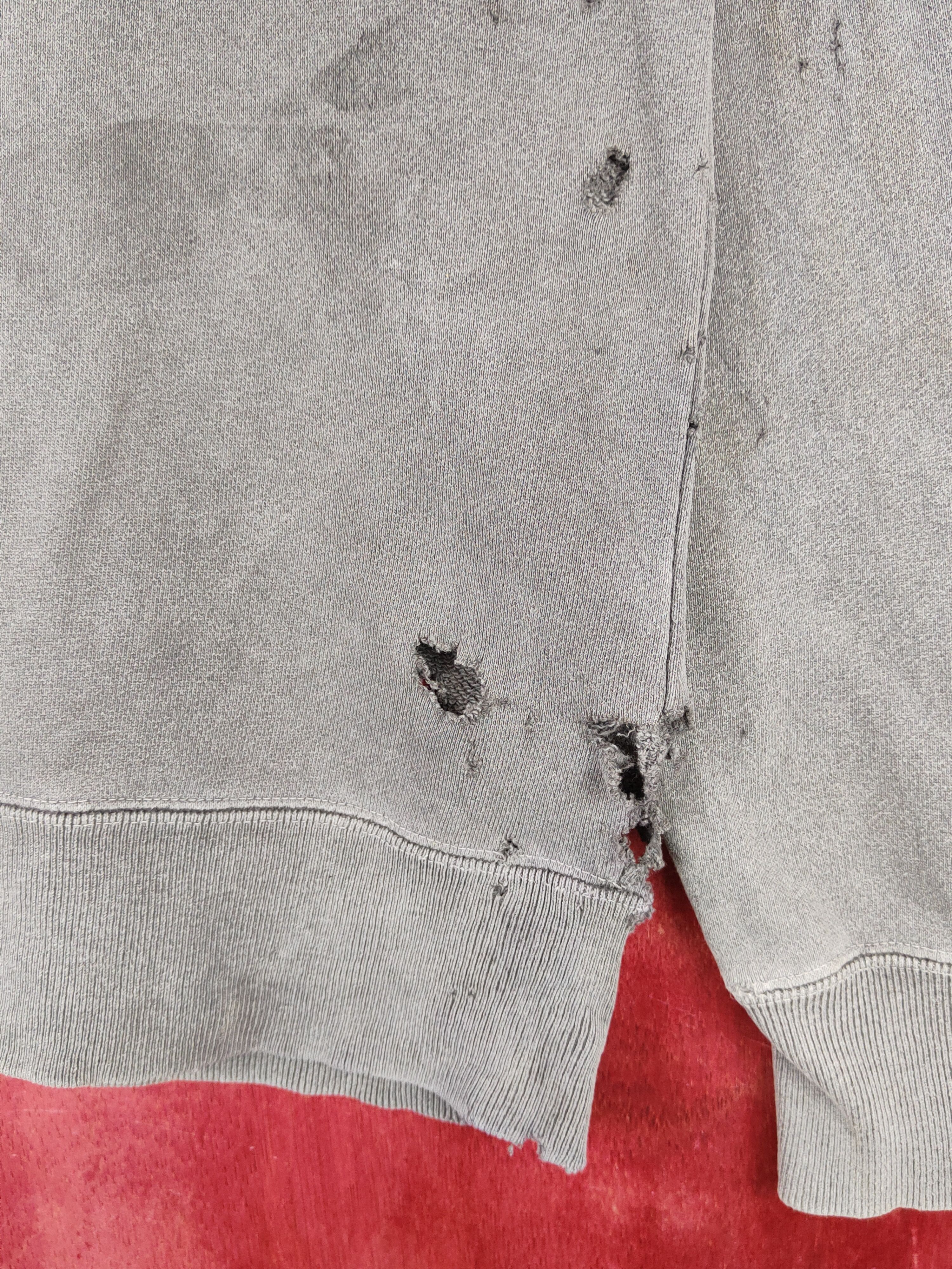 Helly Hansen Helly Hansen Dark Gray Faded ripped Sweatshirts #S1862 Size L / US 10 / IT 46 - 15 Thumbnail