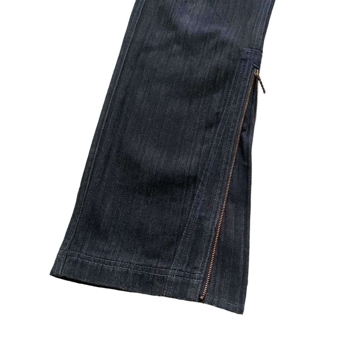 Japanese Brand NCFM Denim Cargo Zipper Flare Pant Size US 30 / EU 46 - 9 Thumbnail